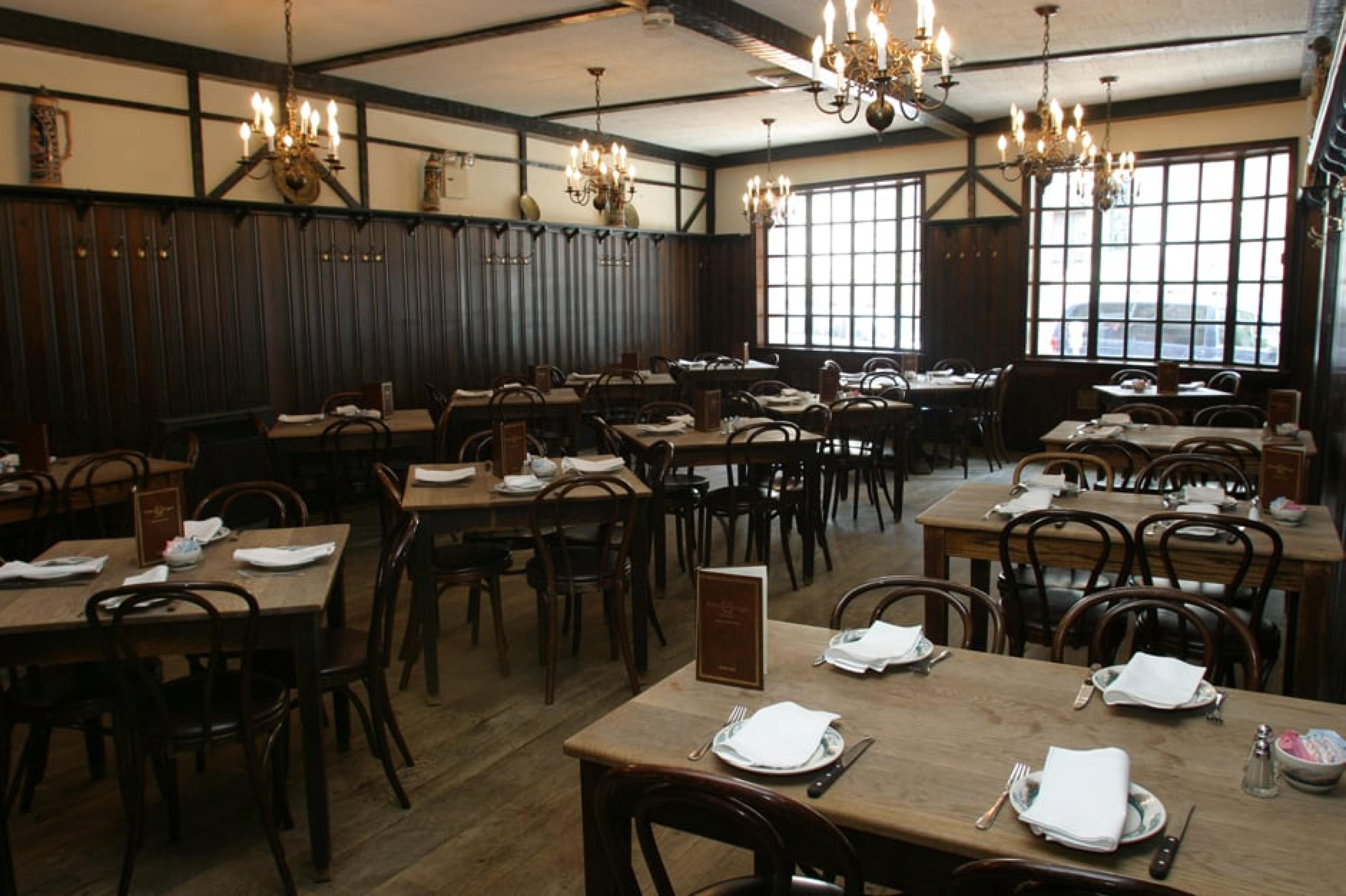 Interiors at Peter Luger Steak House, Brooklyn, New York