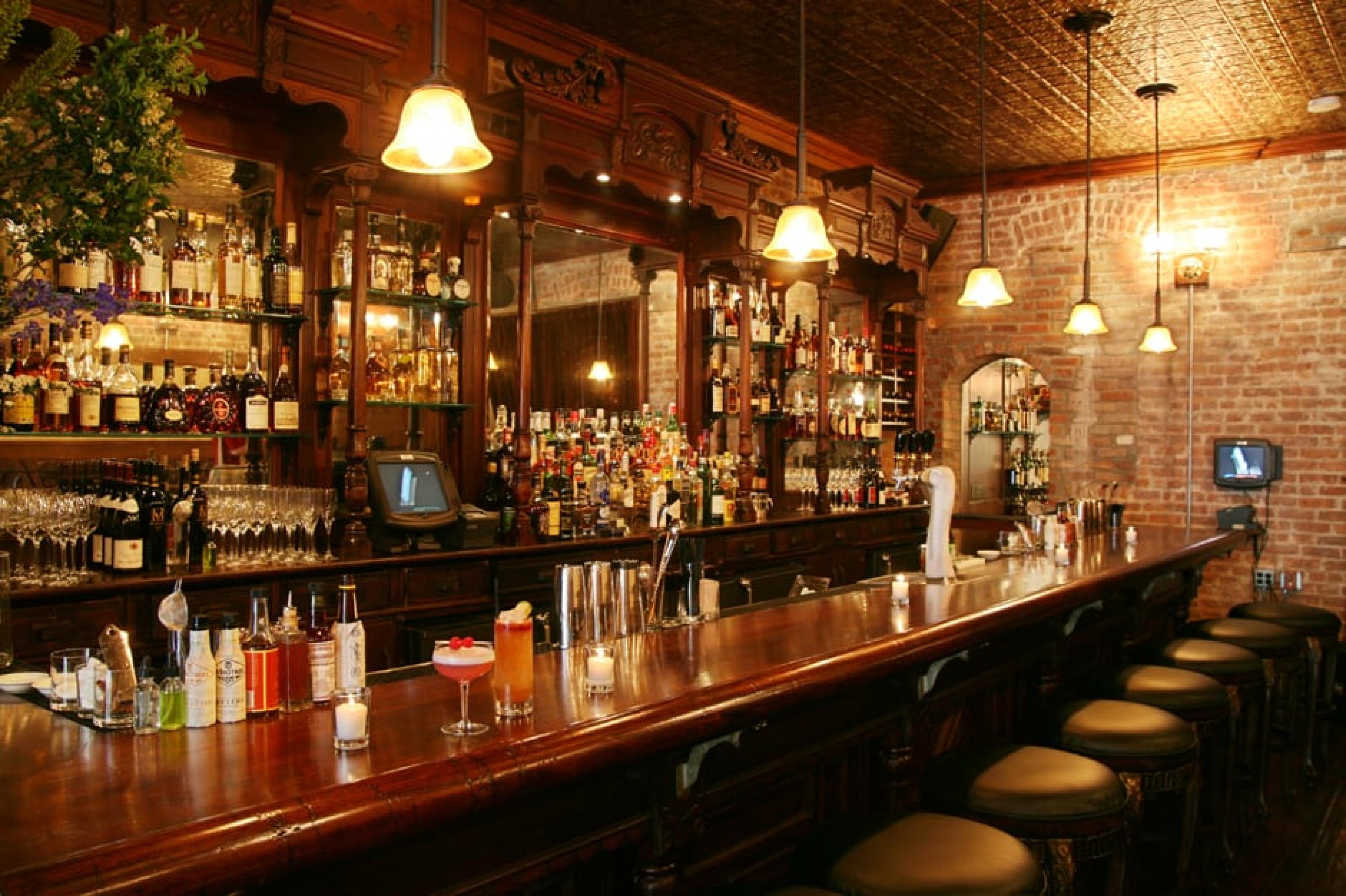 Bar at Clover Club, Brooklyn, New York
