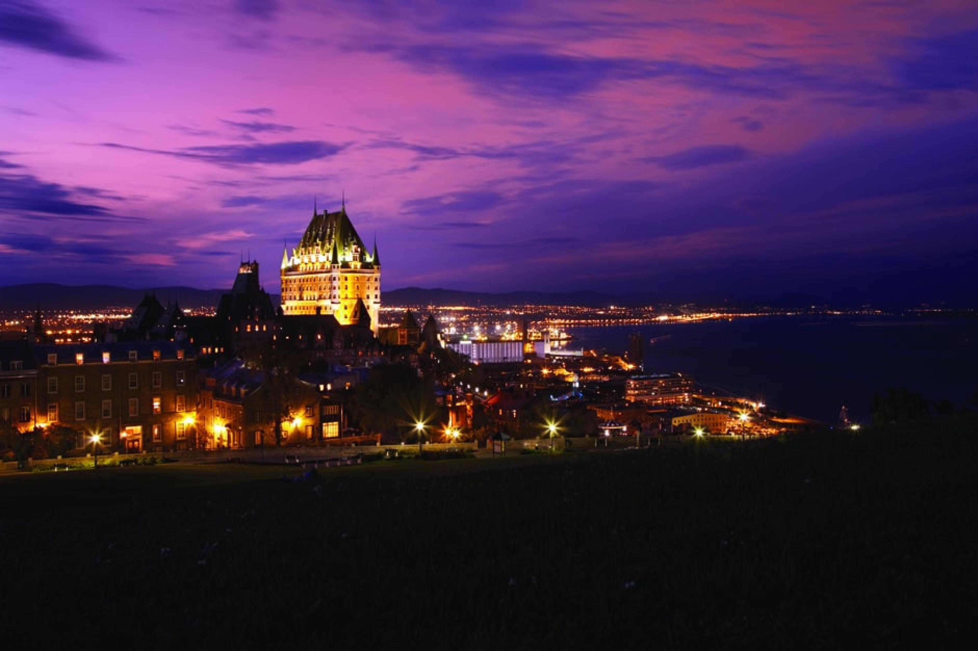 Aerial view - Fairmont Le Château Frontenac, Québec City, Canada