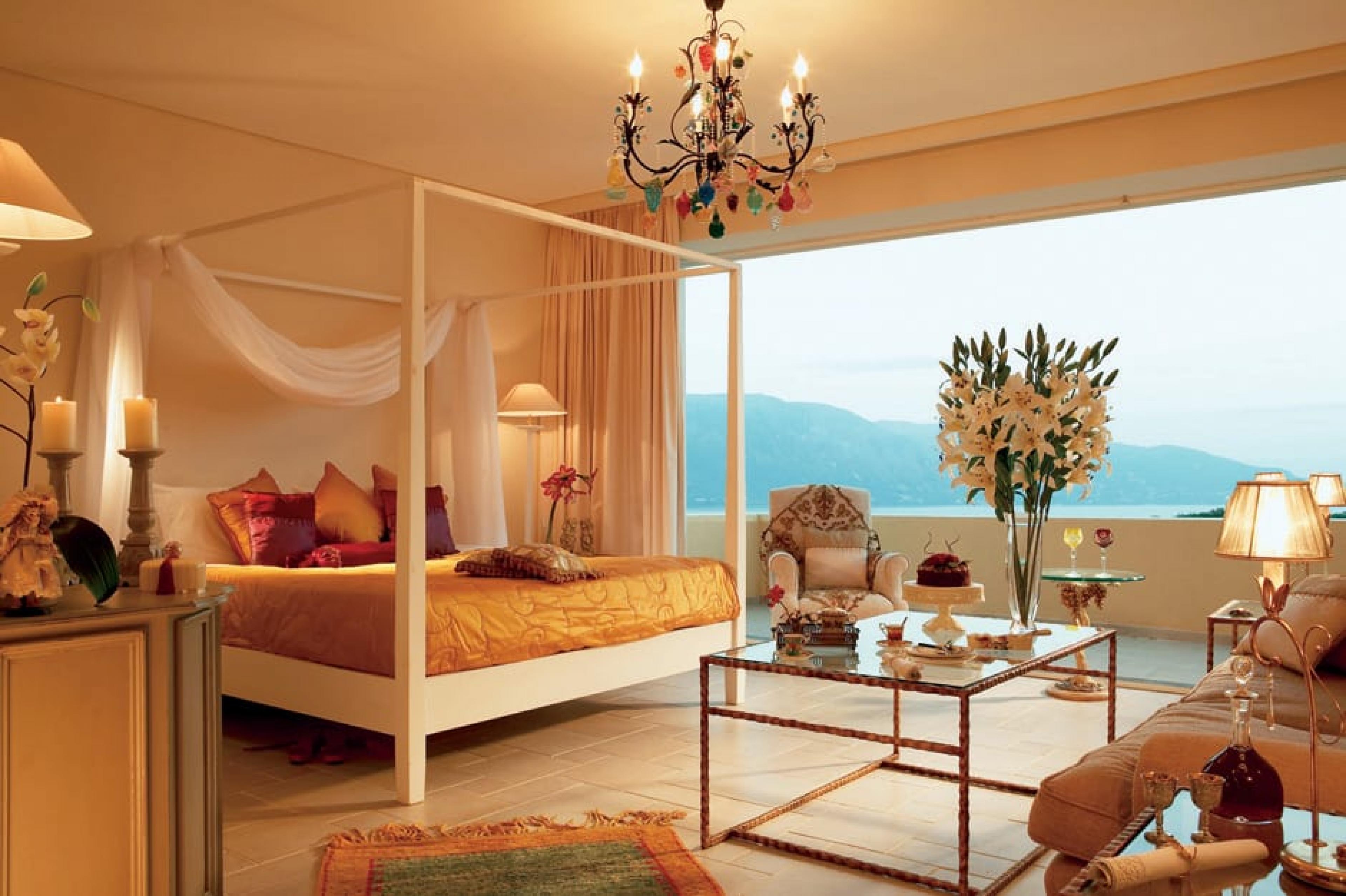 Bedroom at Eva Palace, Corfu, Greece