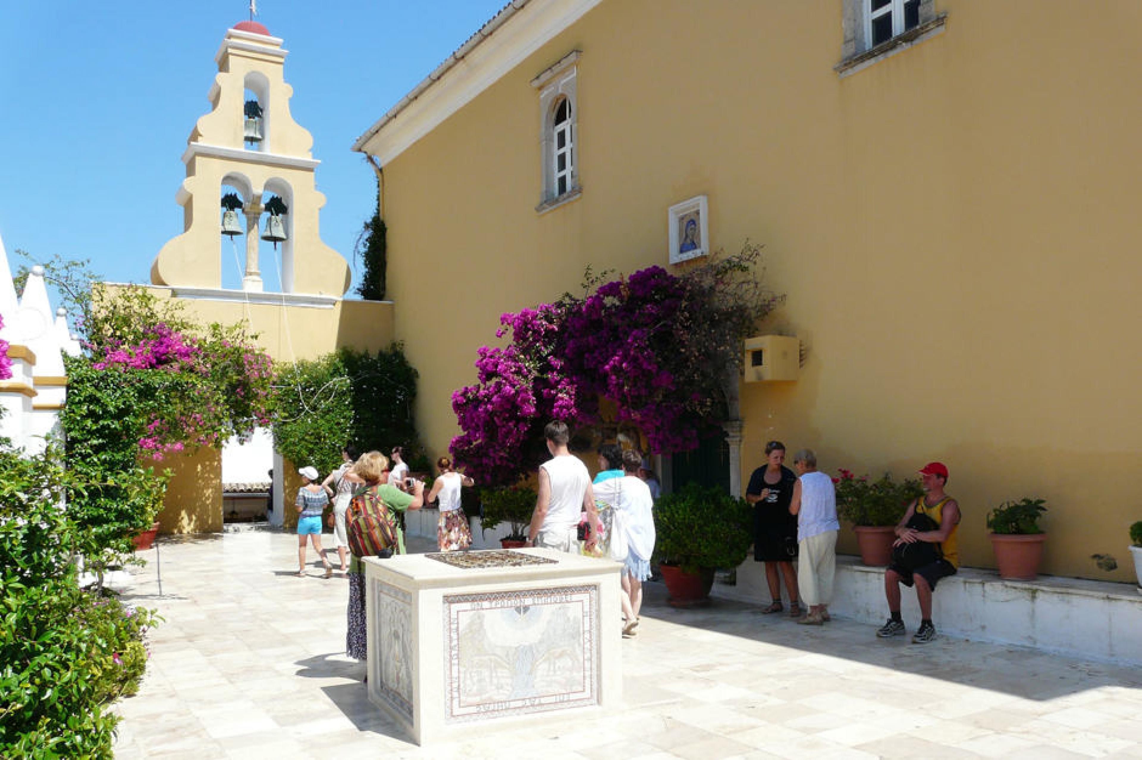 Exterior View - Paleokastritsa Monastery , Corfu, Greece