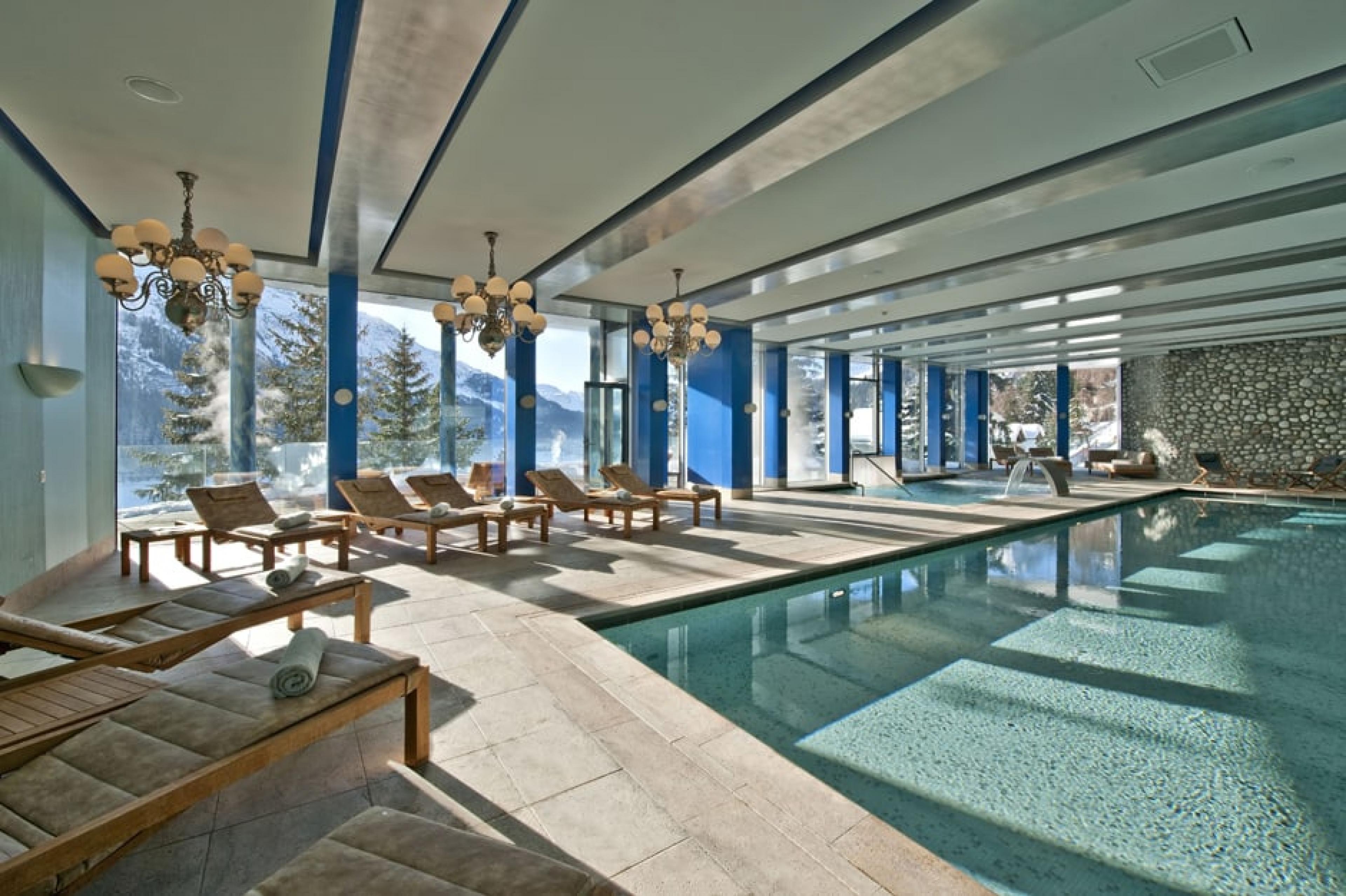 Pool Lounge at Carlton, Engadin & St. Moritz, Switzerland