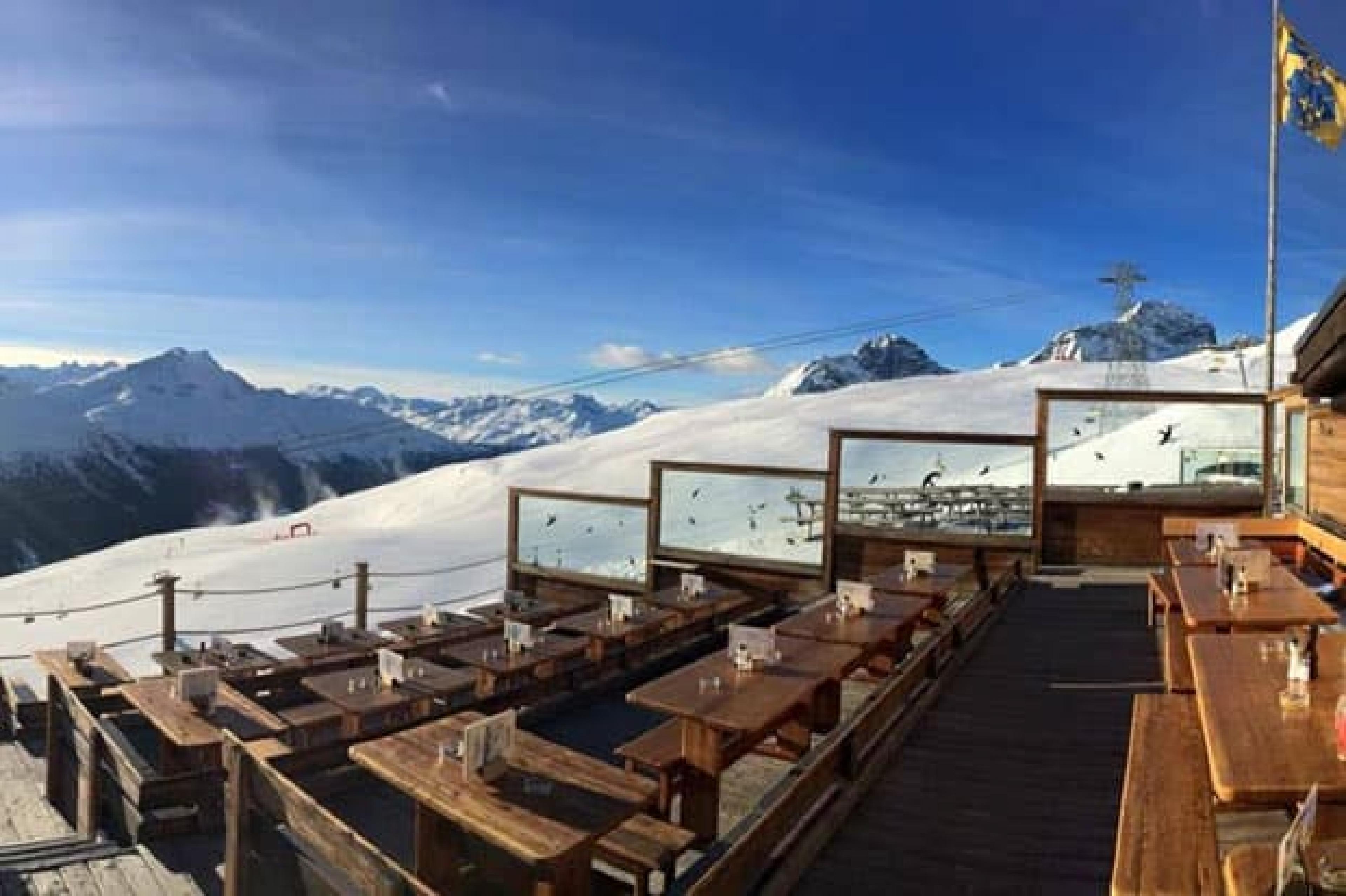 View from Terrace - Alpina Hütte, Engadin & St. Moritz, Switzerland