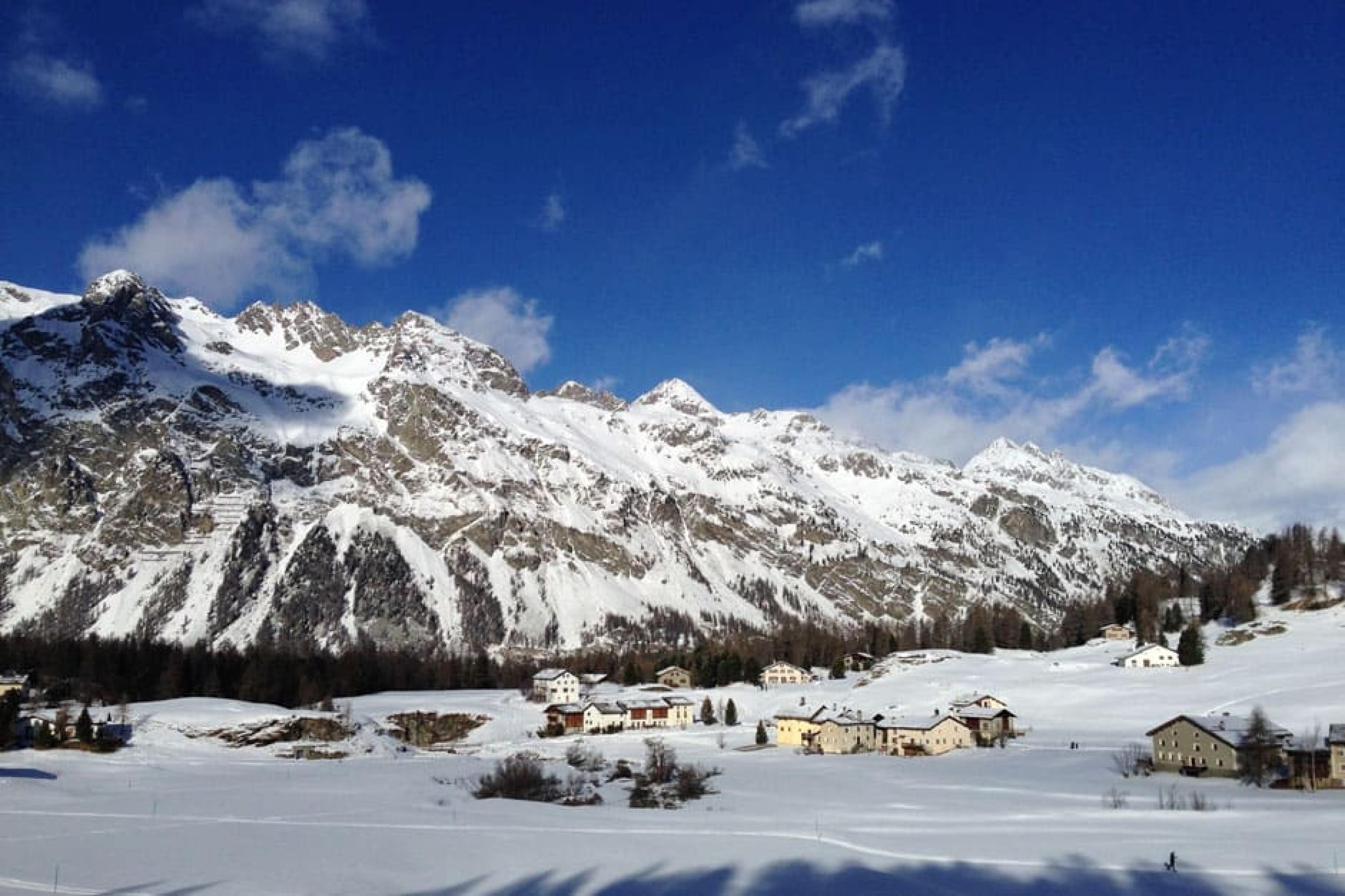 Beautiful Landscape at The Valleys: Fex, Roseg & Bever , St. Moritz, Switzerland