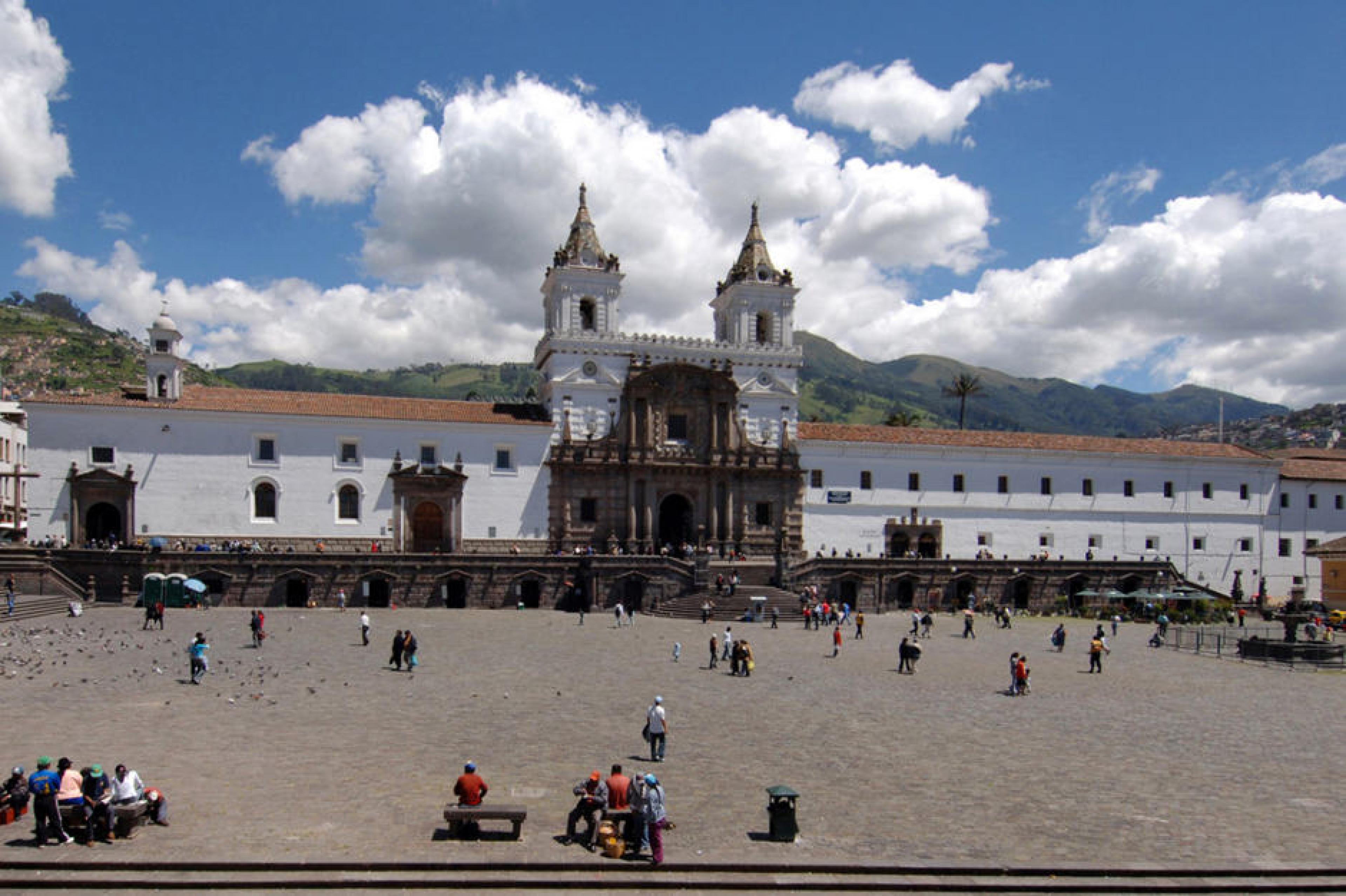 Exterior View - Plaza de San Francisco , Quito, Ecuador - Courtesy Casa Gangotena