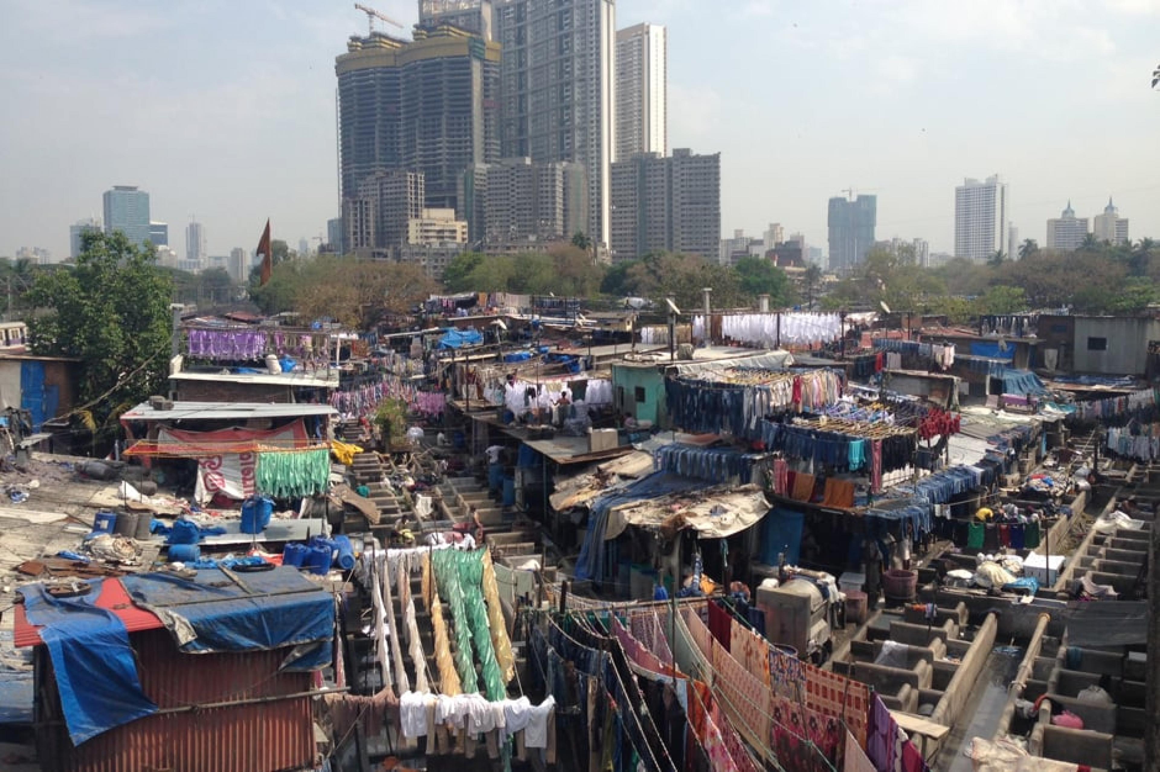 Areial View - Dhobi Ghat Laundry District,  Mumbai, India