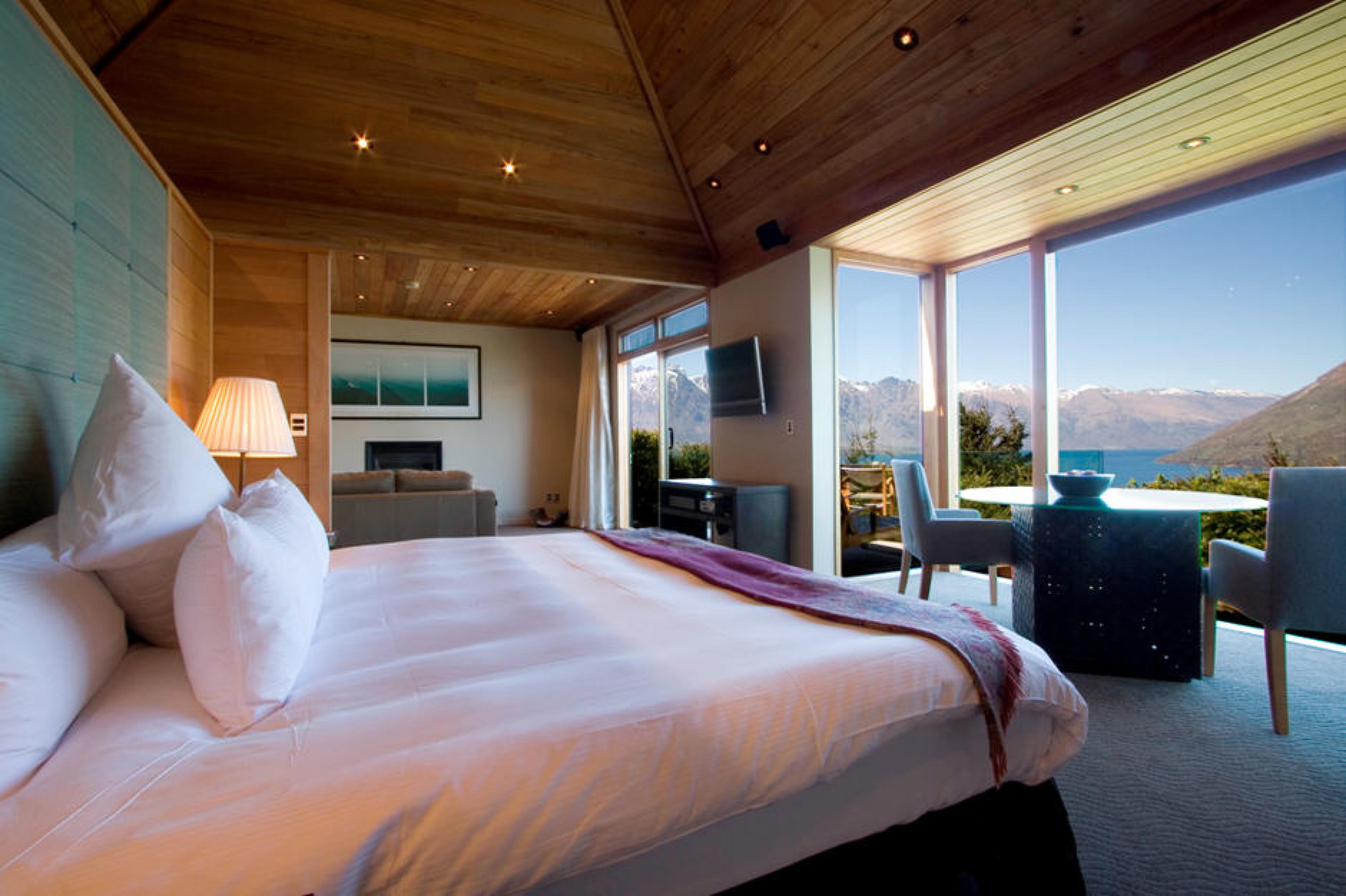 Bedroom at Azur Lodge, Queenstown, New Zealand - Photo Courtesy - Preferred Hotels & Resorts