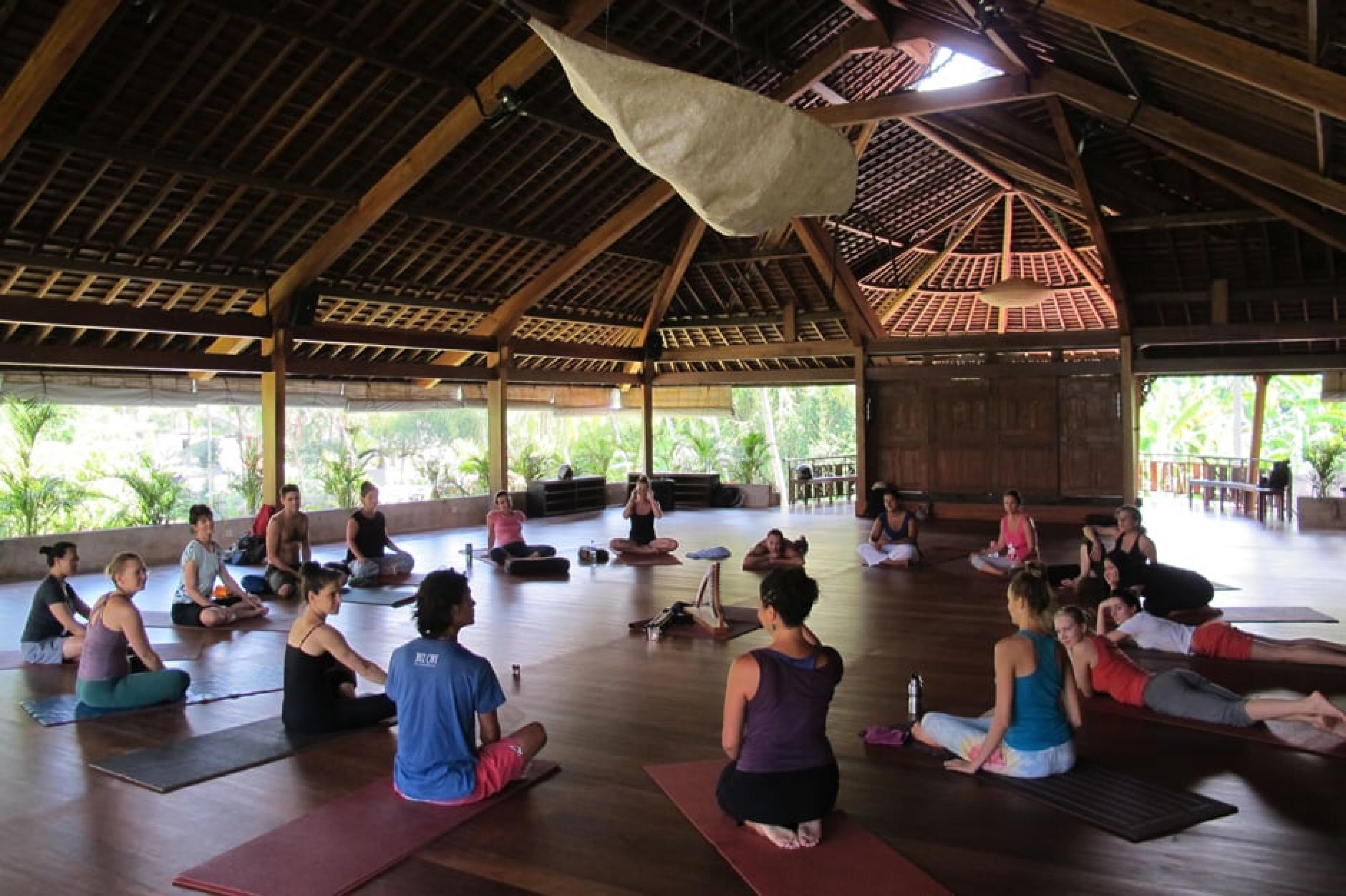 People at The Yoga Barn , Bali, Indonesia