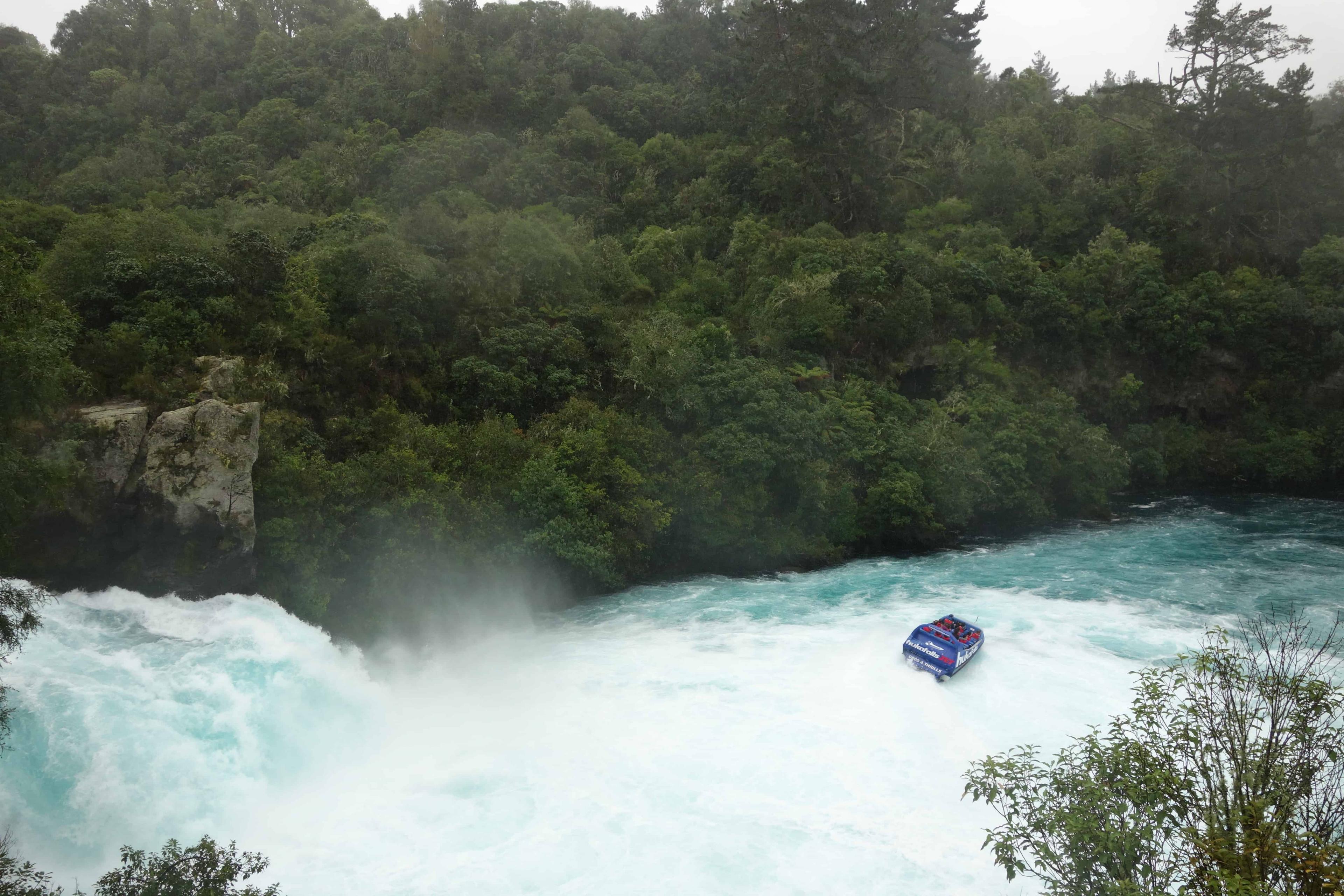 waterfall at Huka Falls , New Zealand - North Island, New Zealand