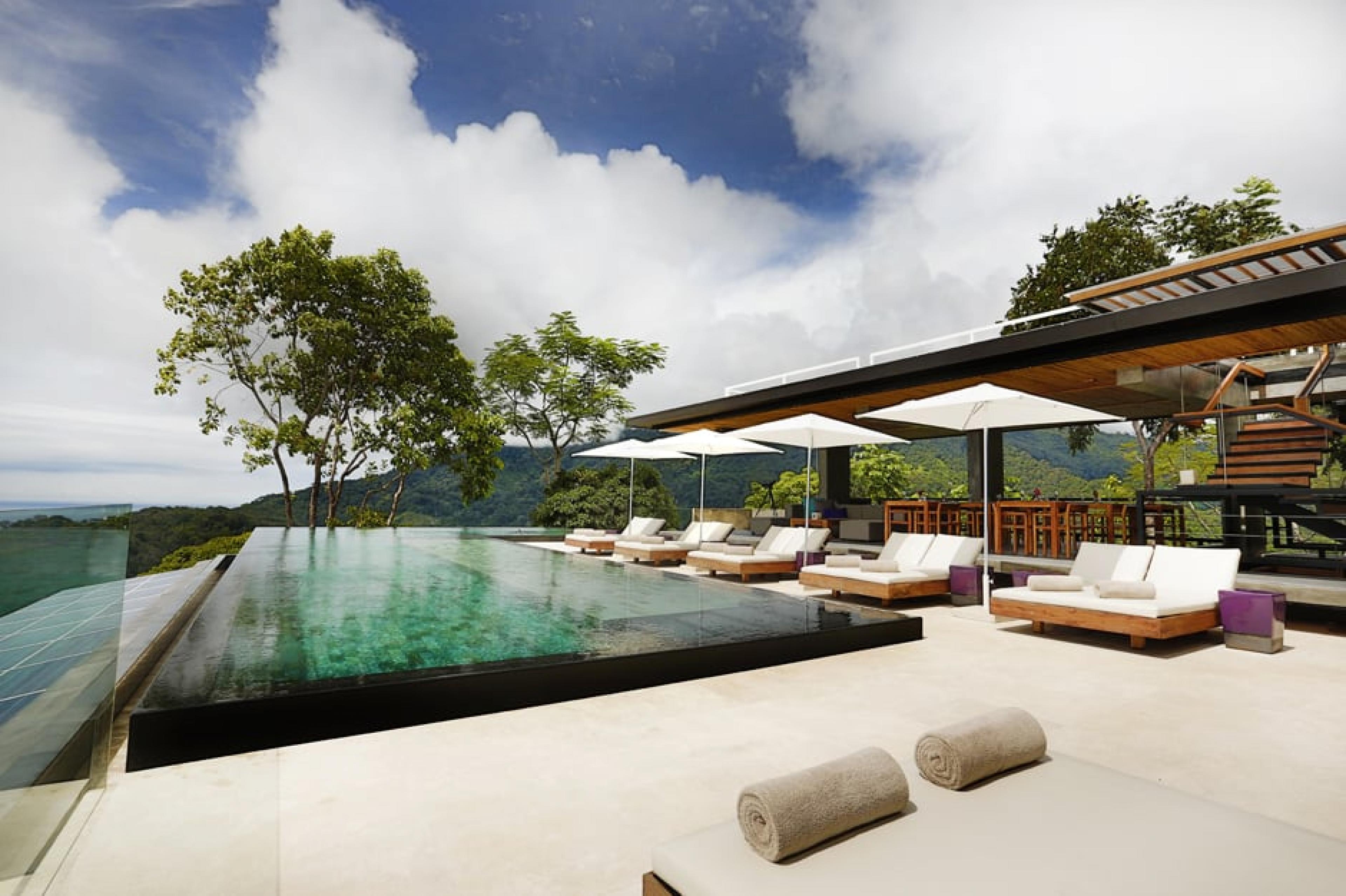 Pool Lounge at  Kurà Design Villas, Costa Rica