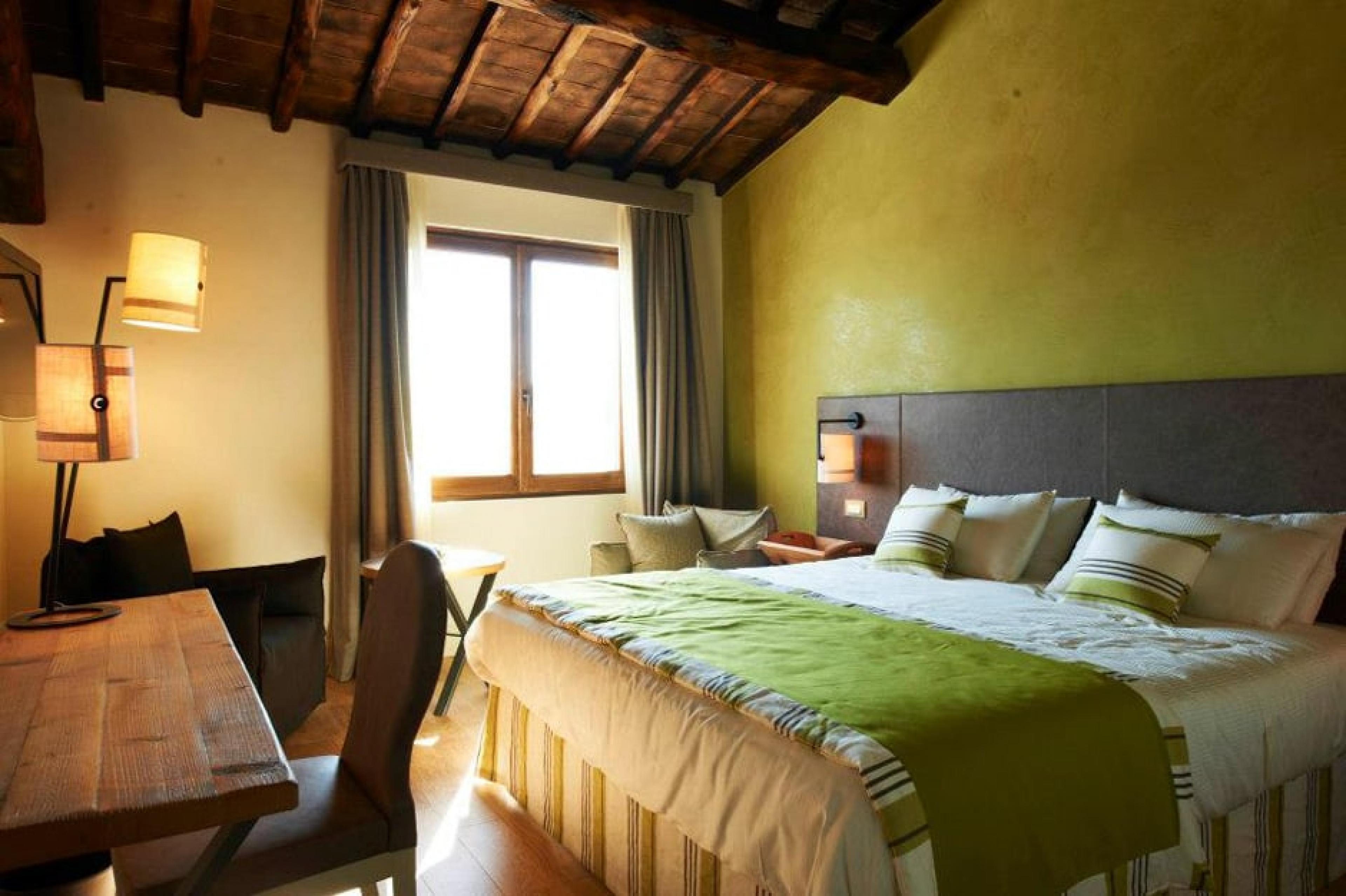 Bedroom at Toscana Resort Castelfalfi, Tuscany, Italy