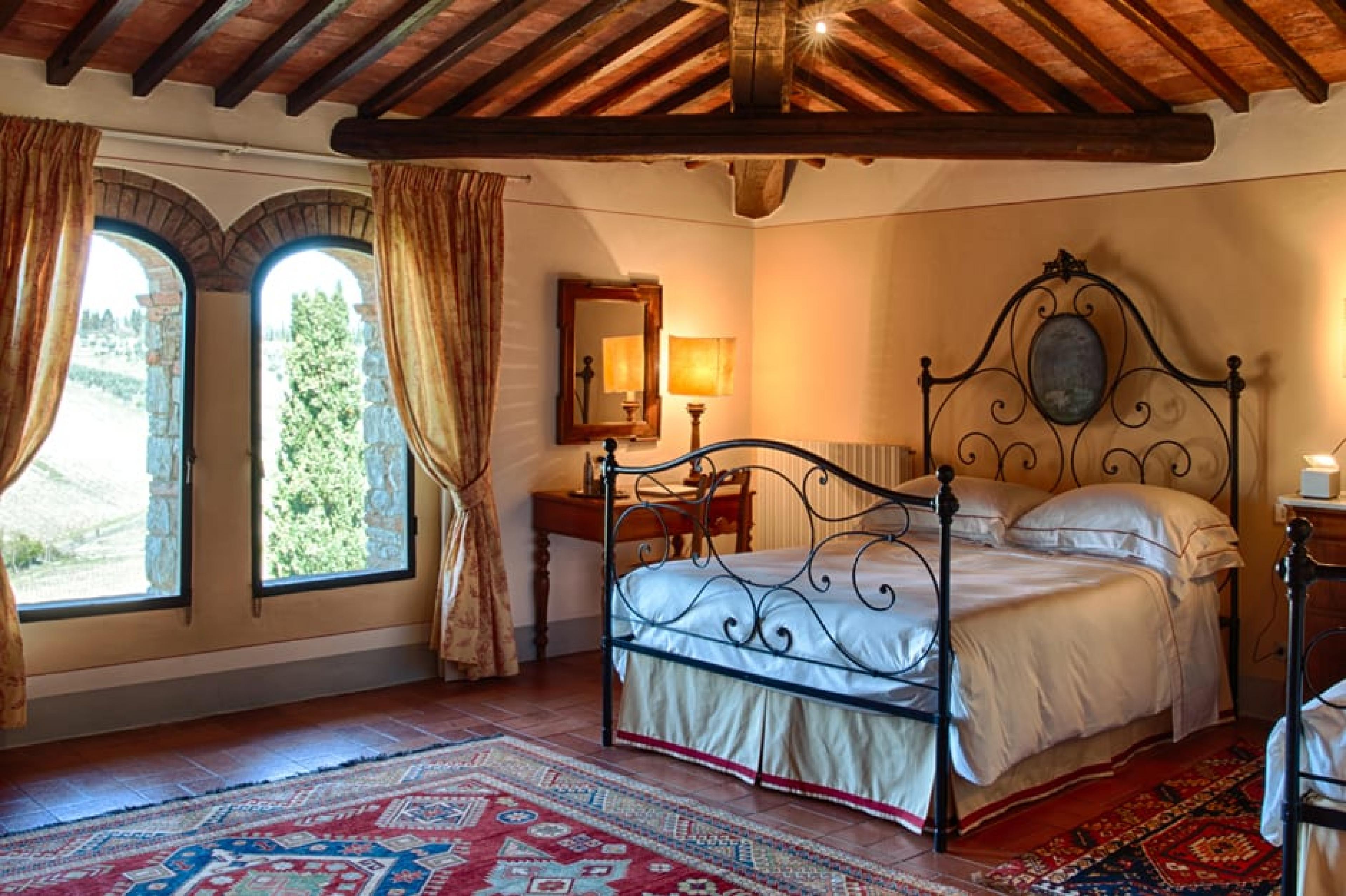 Bedroom at Castello di Ama, Tuscany, Italy