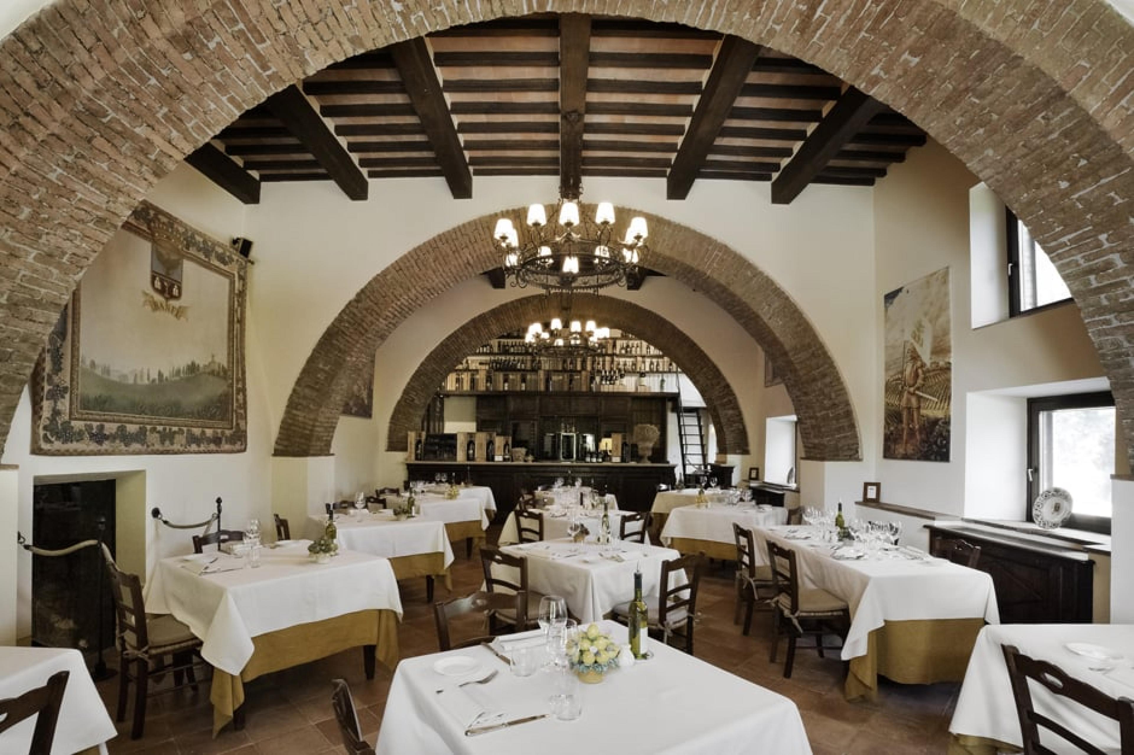 Dinning Area at La Taverna, Tuscany, Italy