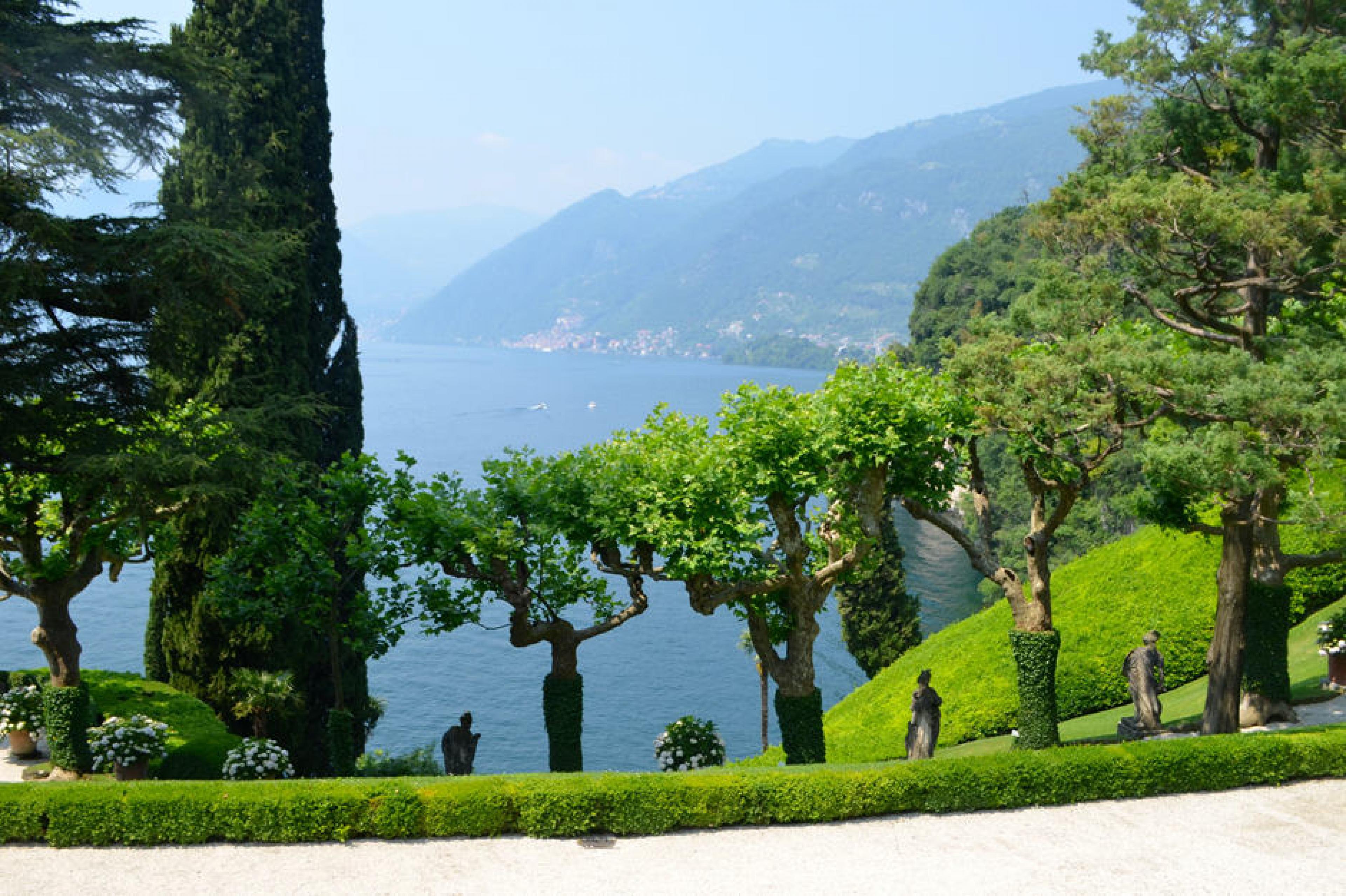 Tress at Villa Balbianello ,  Lake Como, Italy