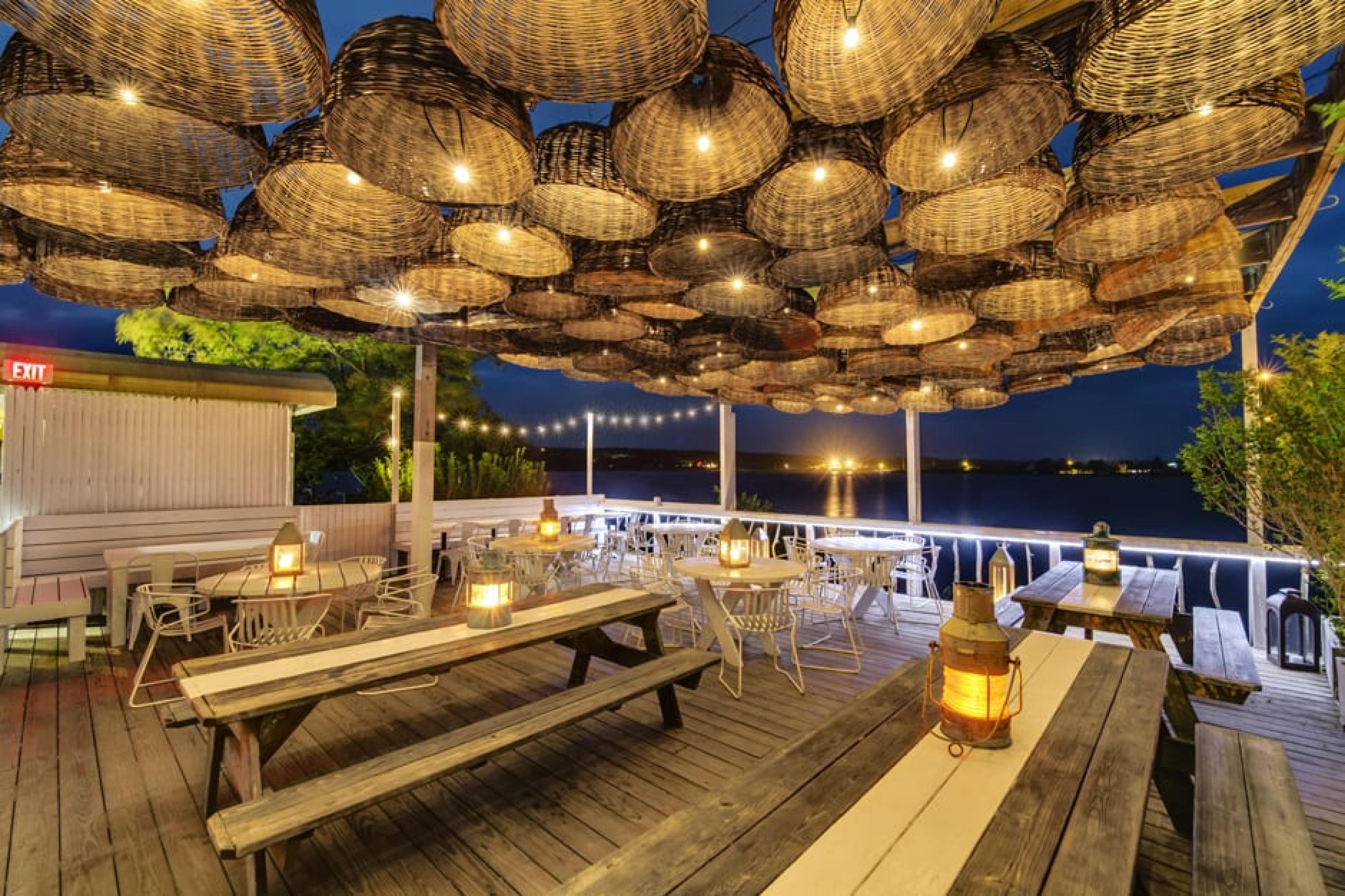 Outdoor Lounge at Surf Lodge, Hamptons, New York
