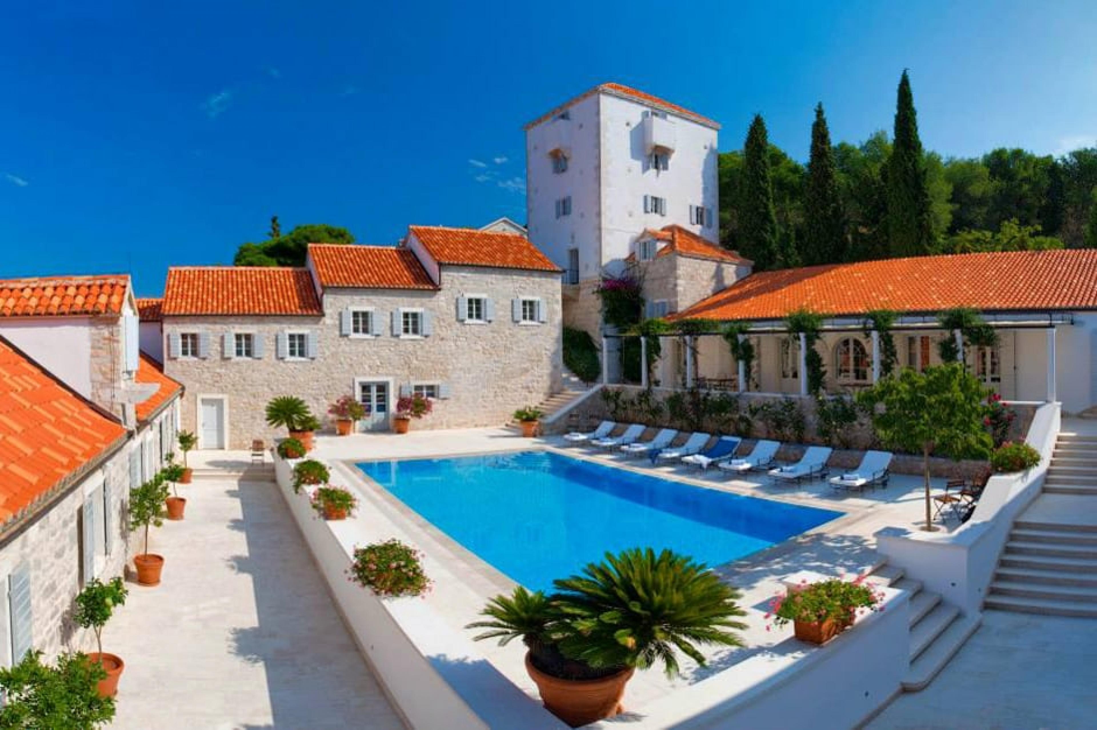 Aerial View - Martinis Marchi Hotel, Croatian Islands, Croatia 
