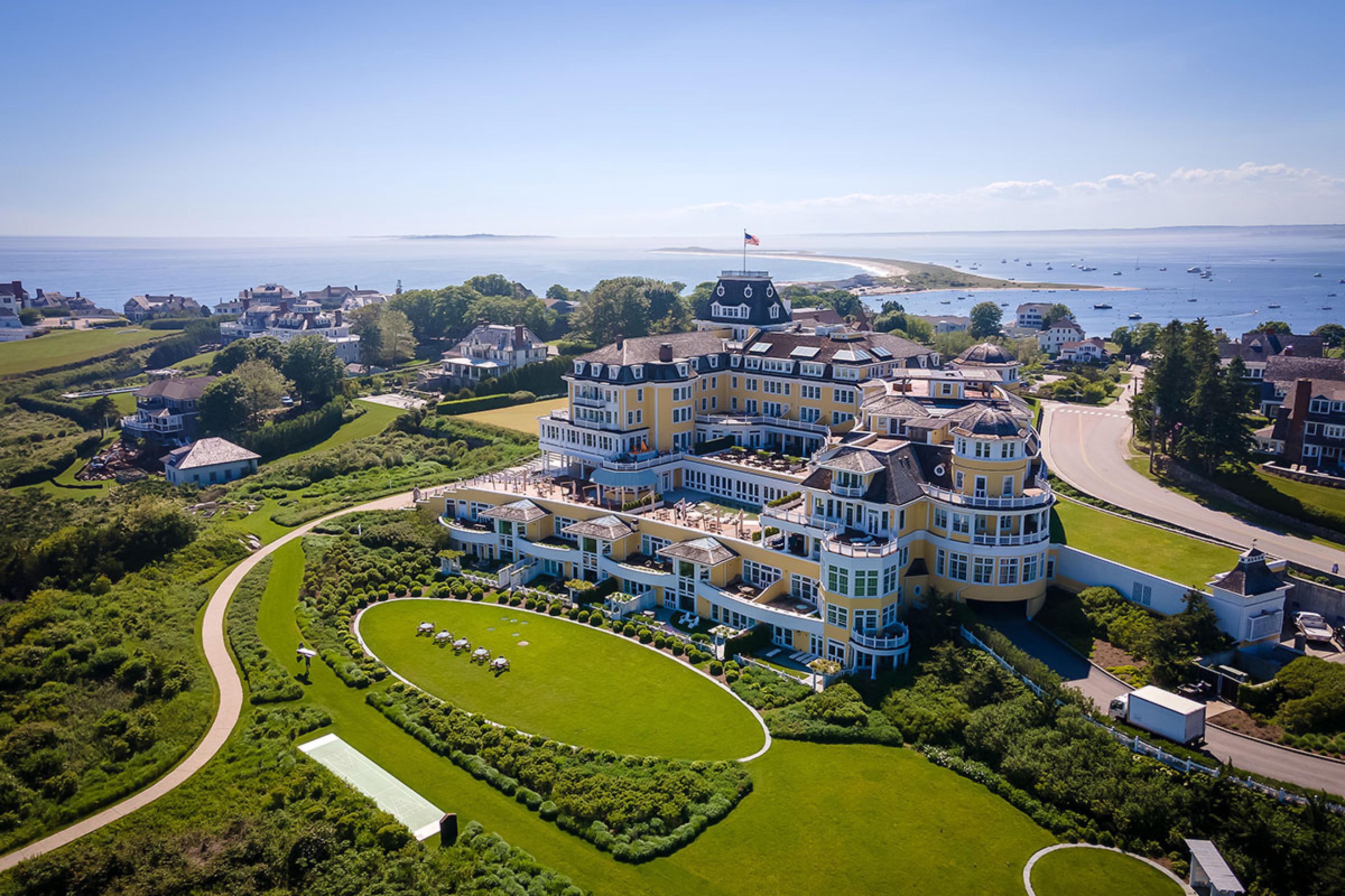 grand new england hotel on coast in daytime 