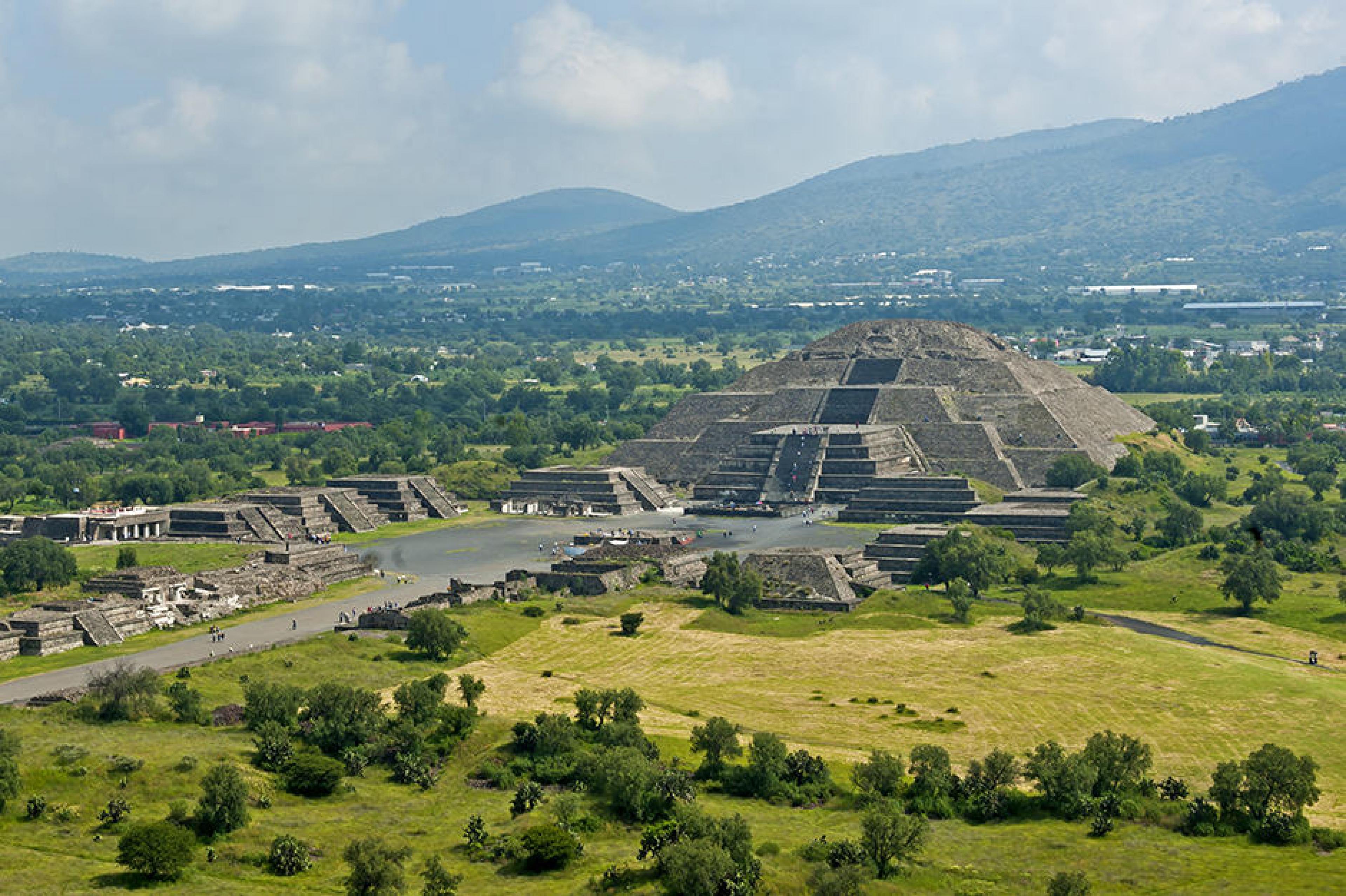 Exterior View - Teotihuacan Pyramids , Mexico City, Mexico - Courtesy Daniel Case