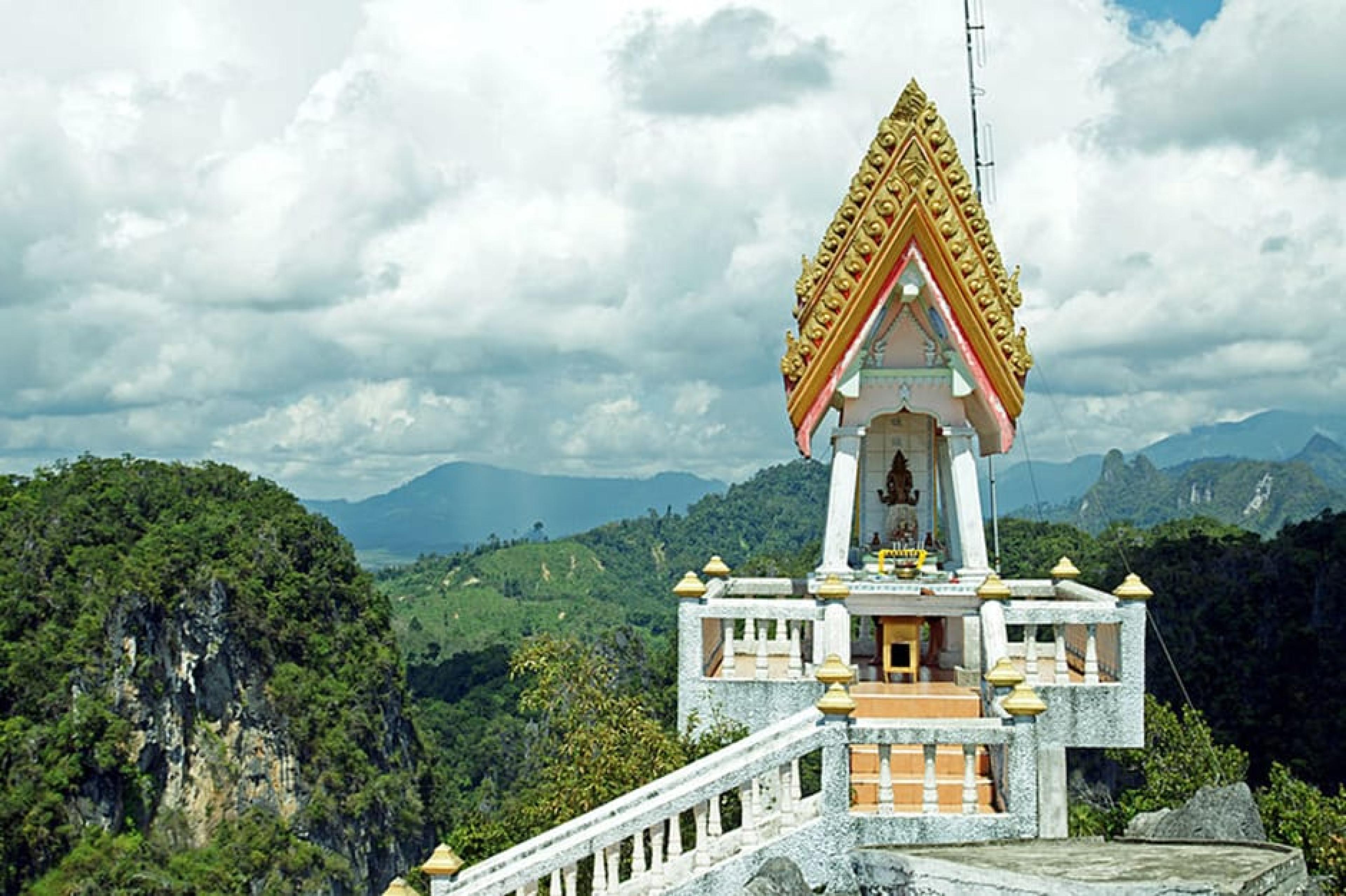 Temple at Tiger Cave Temple , Krabi Province, Thailand - Courtesy K.Allerna