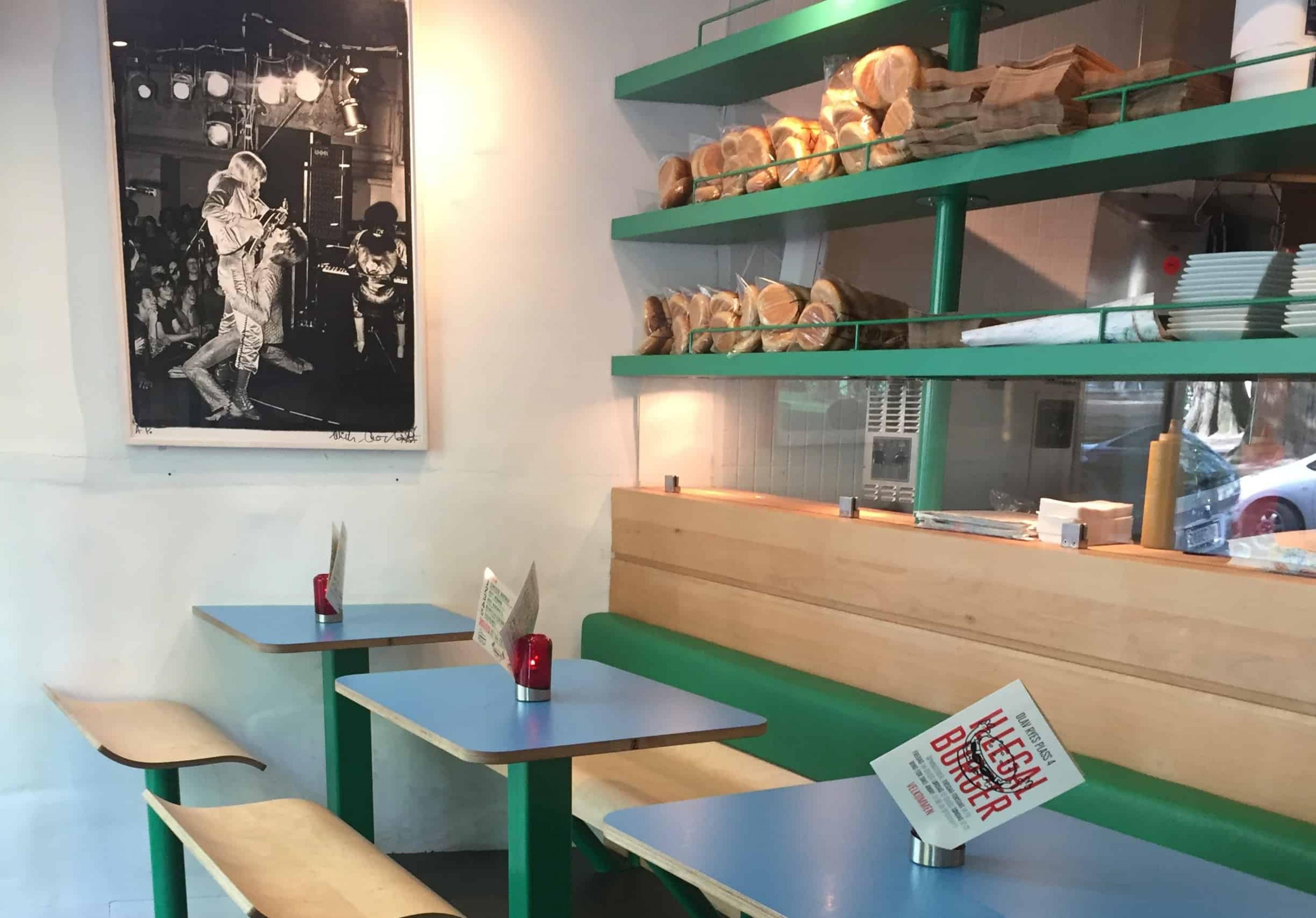 Dinning Area at Illegal Burger, Oslo, Norway