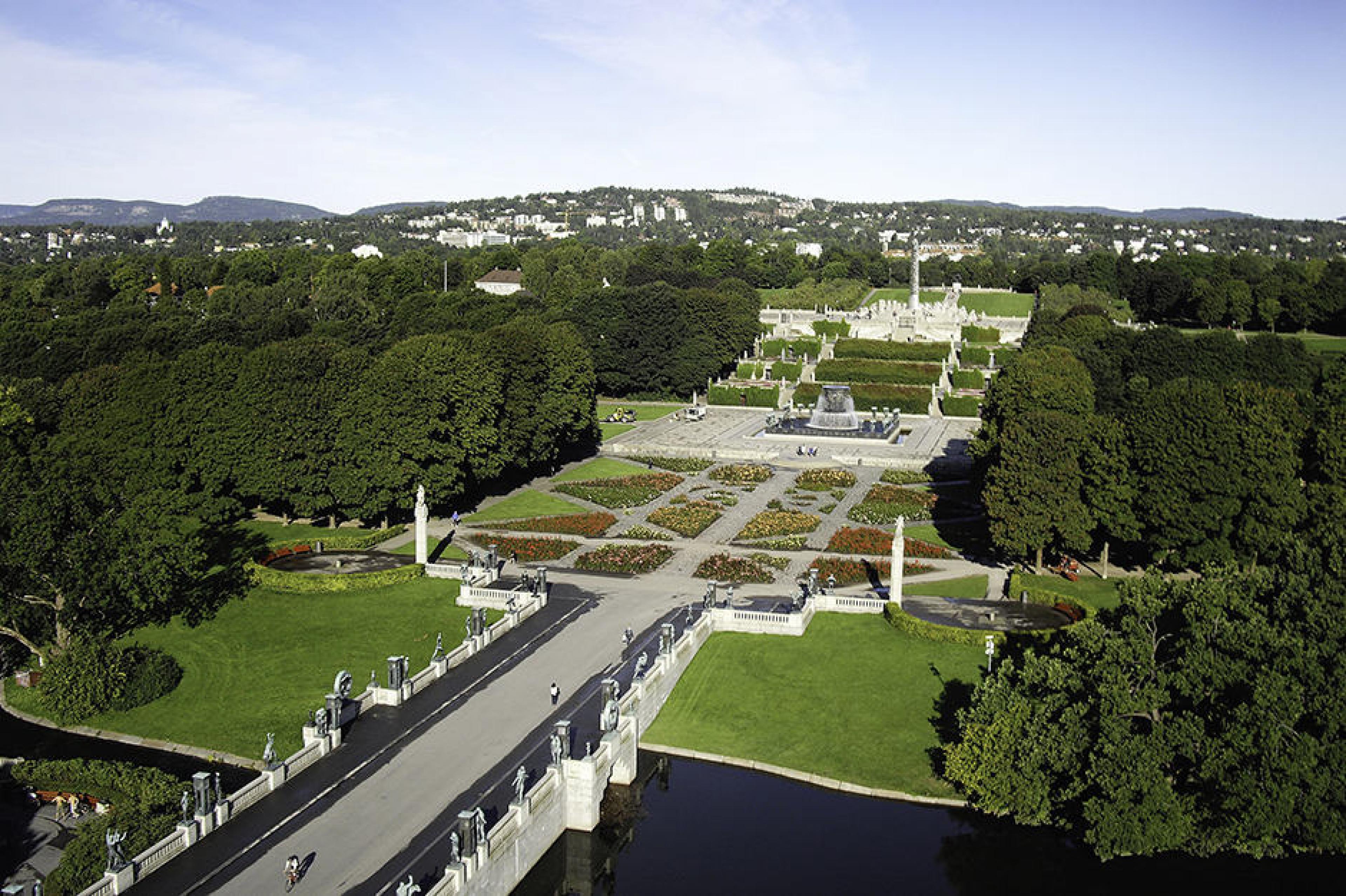 Aerial view - Vigeland Sculpture Park, Oslo, Norway - Courtesy Visit Norway