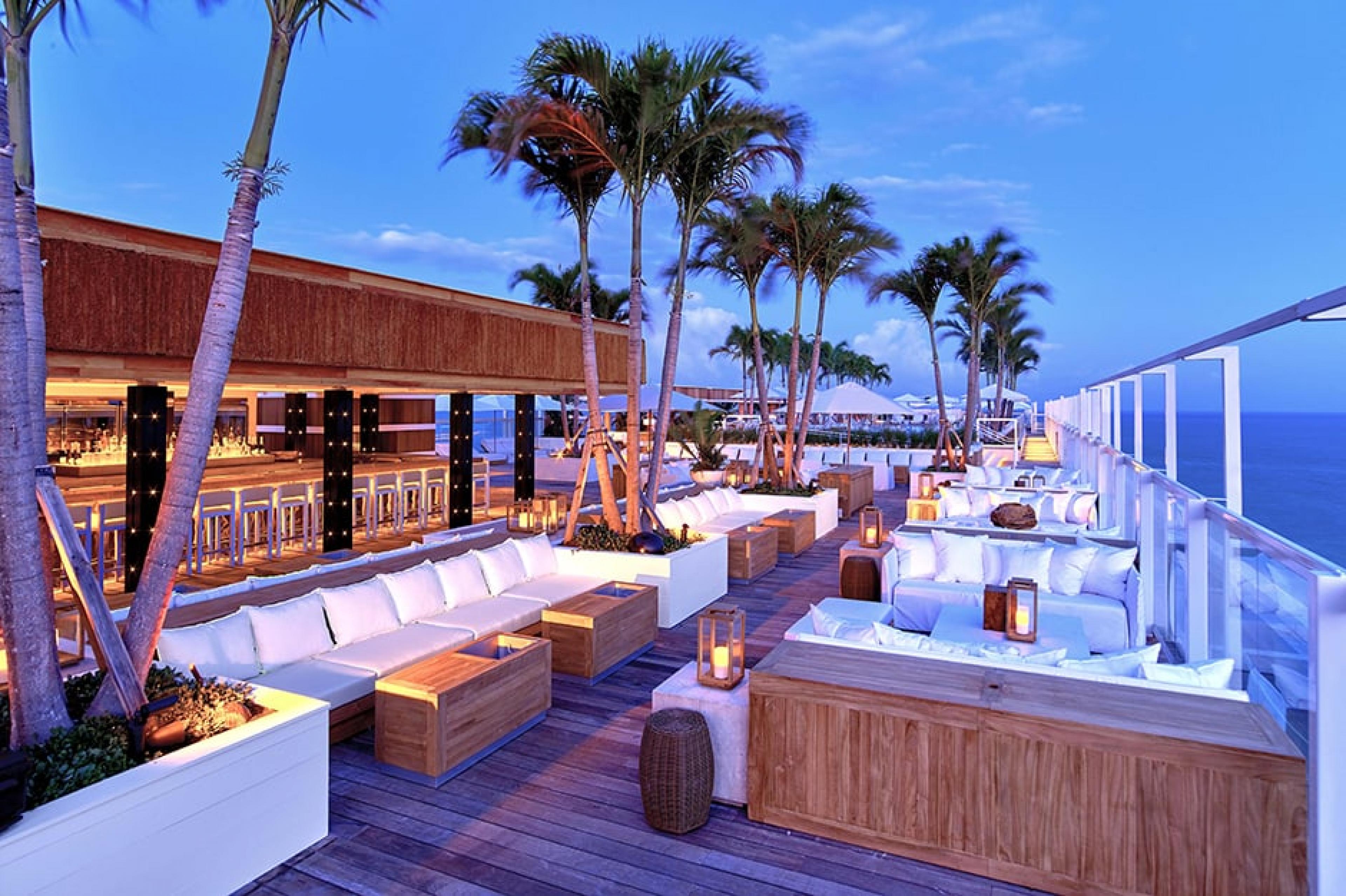 Rooftop Bar Lounge at 1 Hotel South Beach, Miami, Florida
