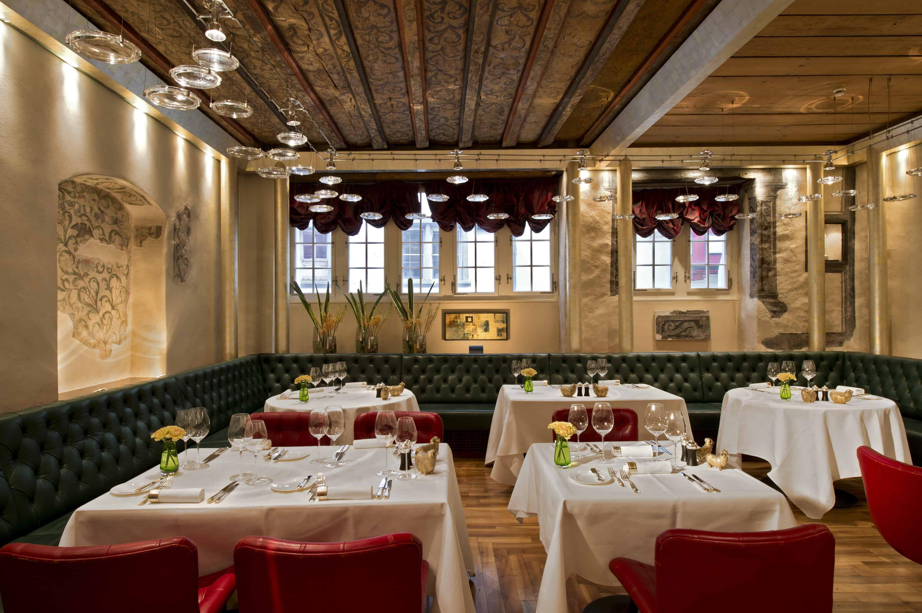 Dinning Area at Widder Restaurant, Zurich, Switzerland