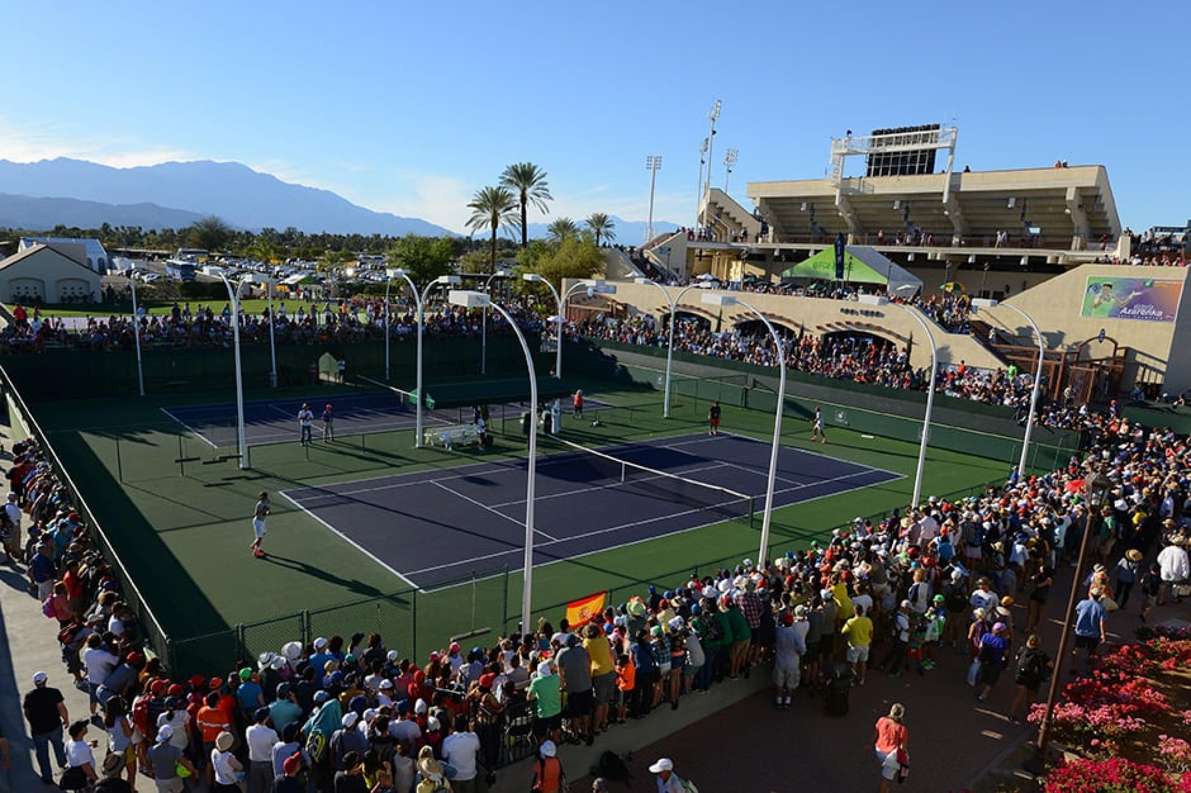 Aerial View - Indian Wells Tennis Garden, Palm Springs, California - Courtesy Robert Laberge/Getty Images
