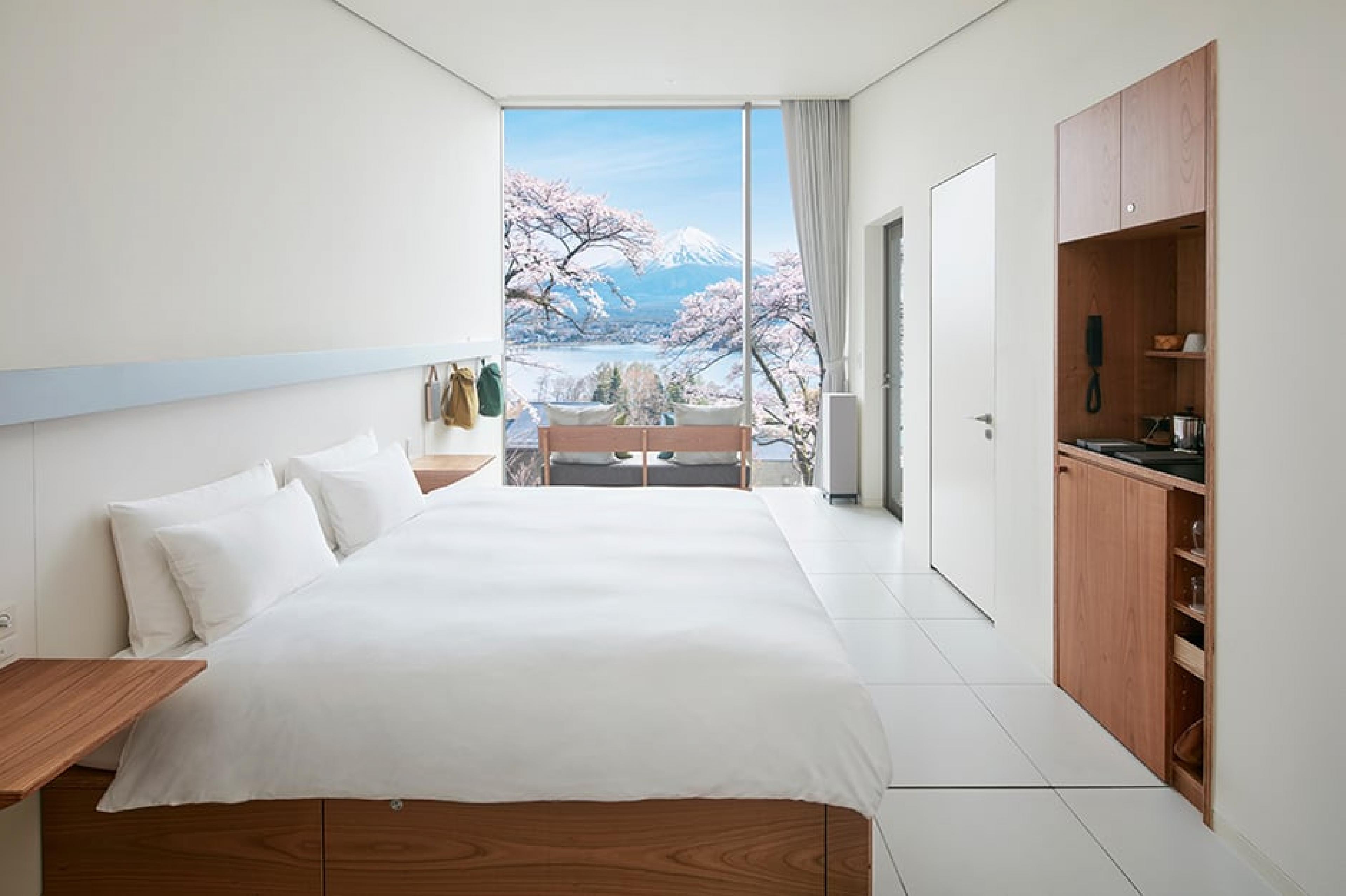 A room at Hoshinoya Fuji