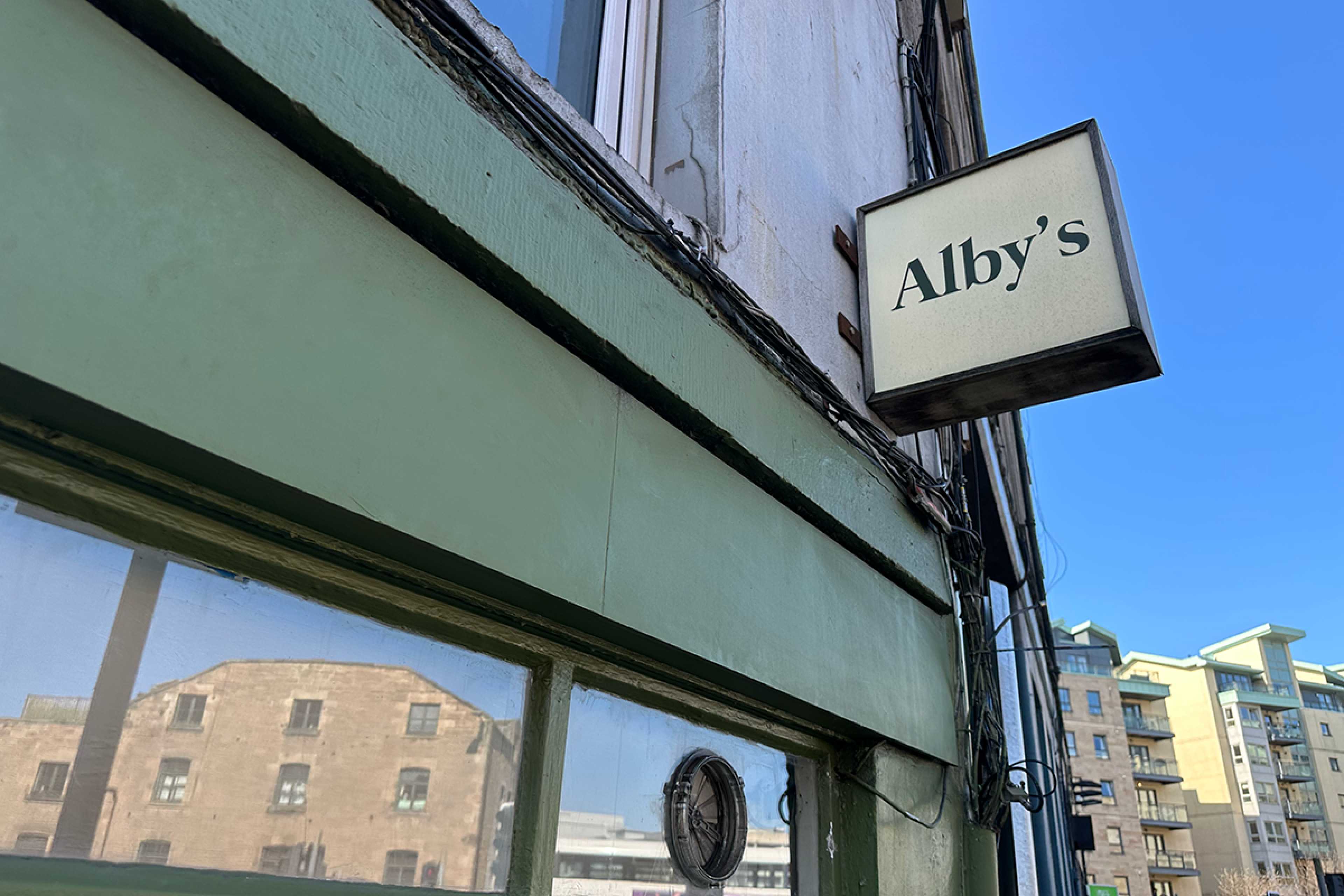 Alby's Sign in Edinburgh