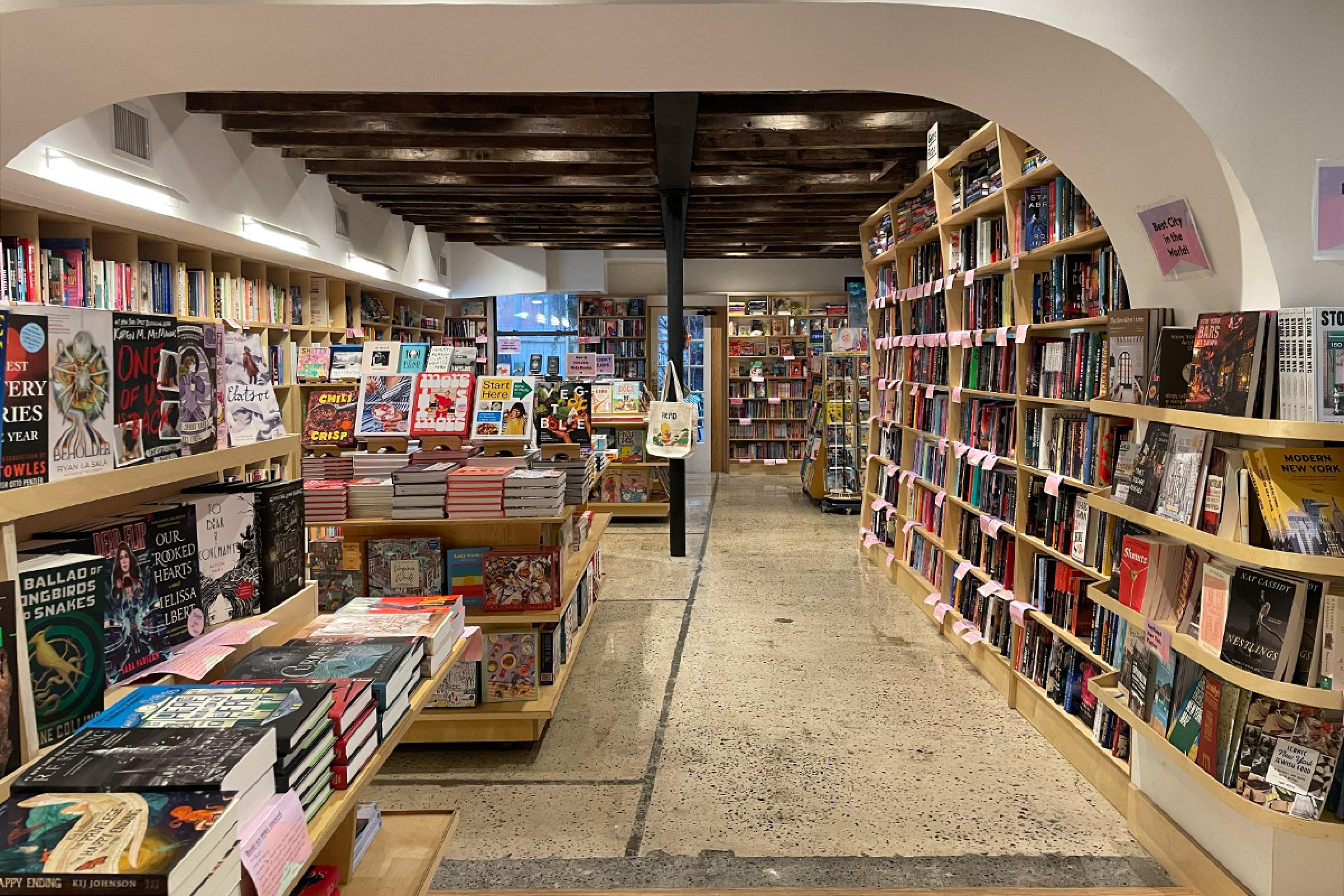 interior of a bookstore