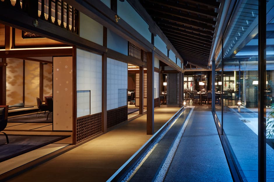 Hallway at Ritz-Carlton in Kyoto Japan