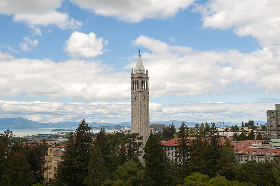 Clock tower at University of California Berkeley