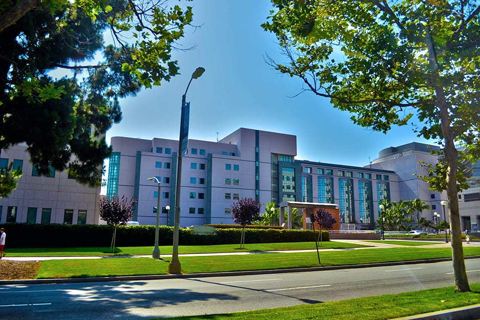Building exterior at University of California Los Angeles