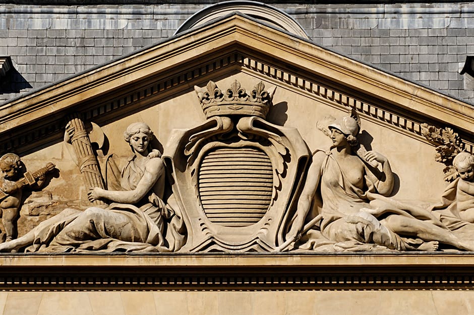 Relief at the Palais Royal in Paris