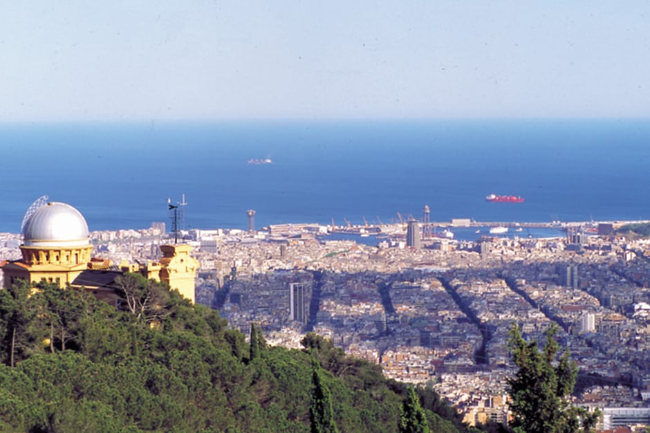 Barcelona Spain aerial view