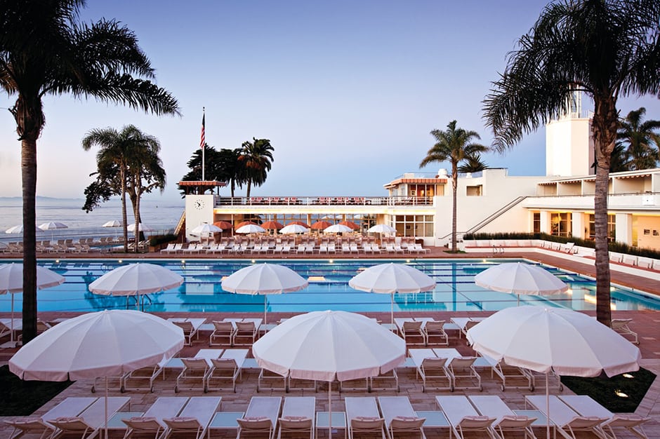 Pool at Coral Casino Beach Club in Santa Barbara