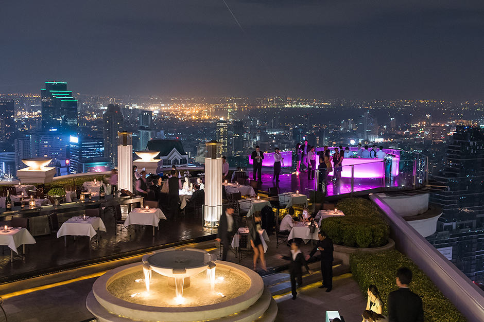 Sky Bar on rooftop in Bangkok