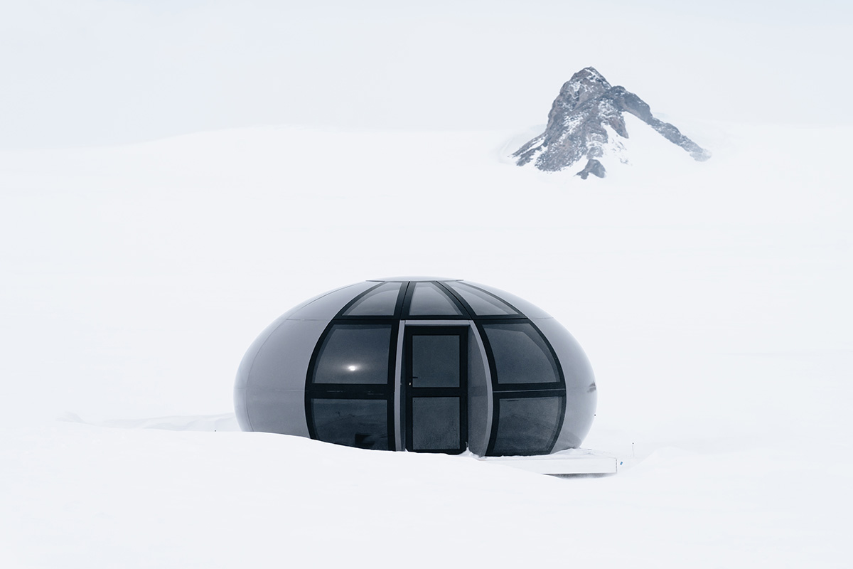 Guests say in one of 6 Sky Pods that are an epitome of function and design. Courtesy White Desert Antarctica.