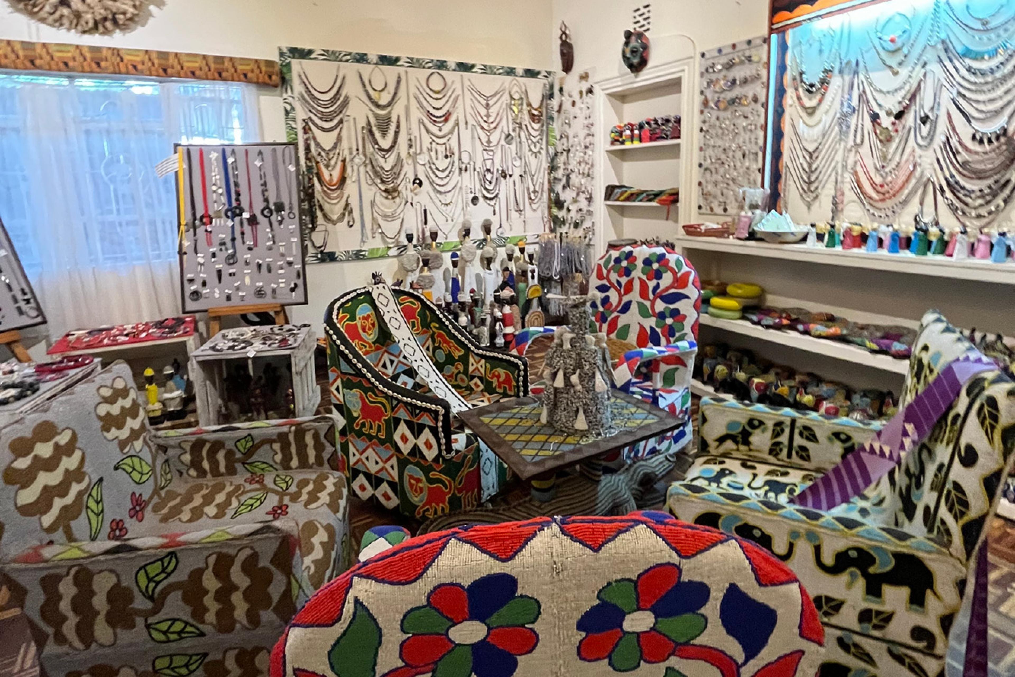 Inside the Utamaduni Craft Center
