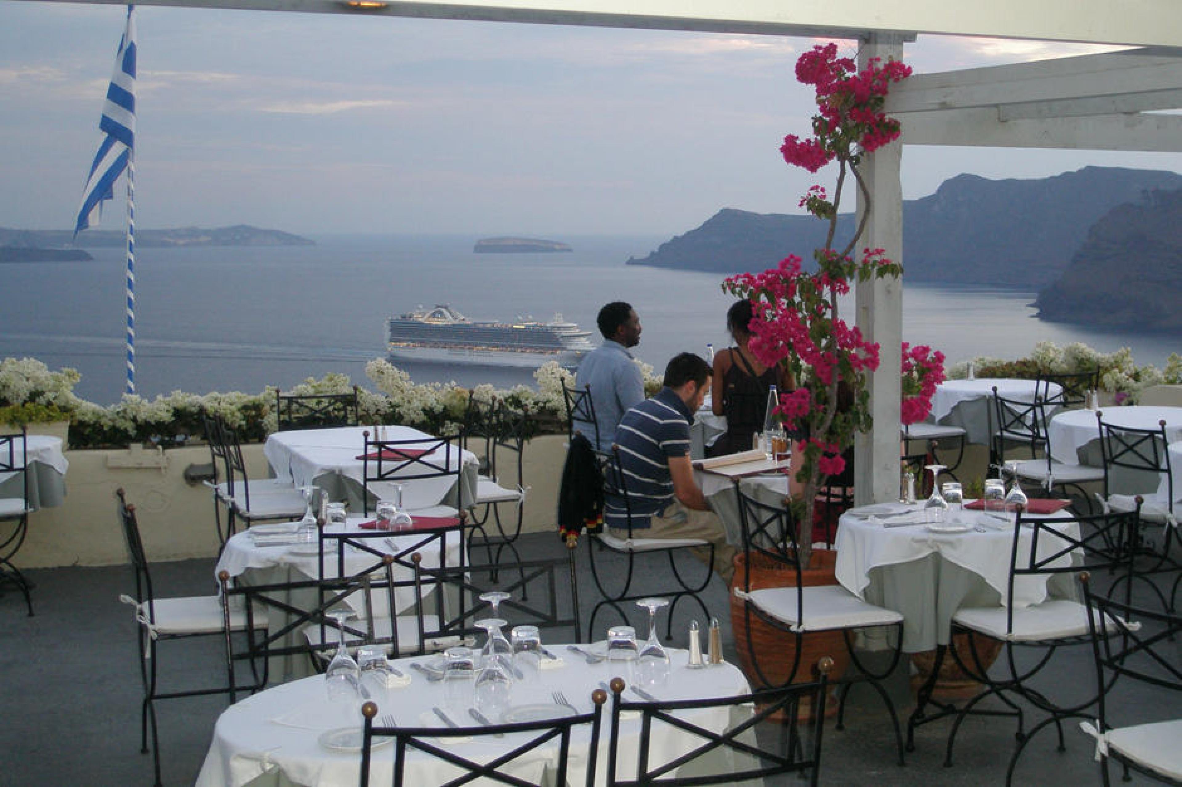 View from Terrace - 1800, Santorini, Greece
