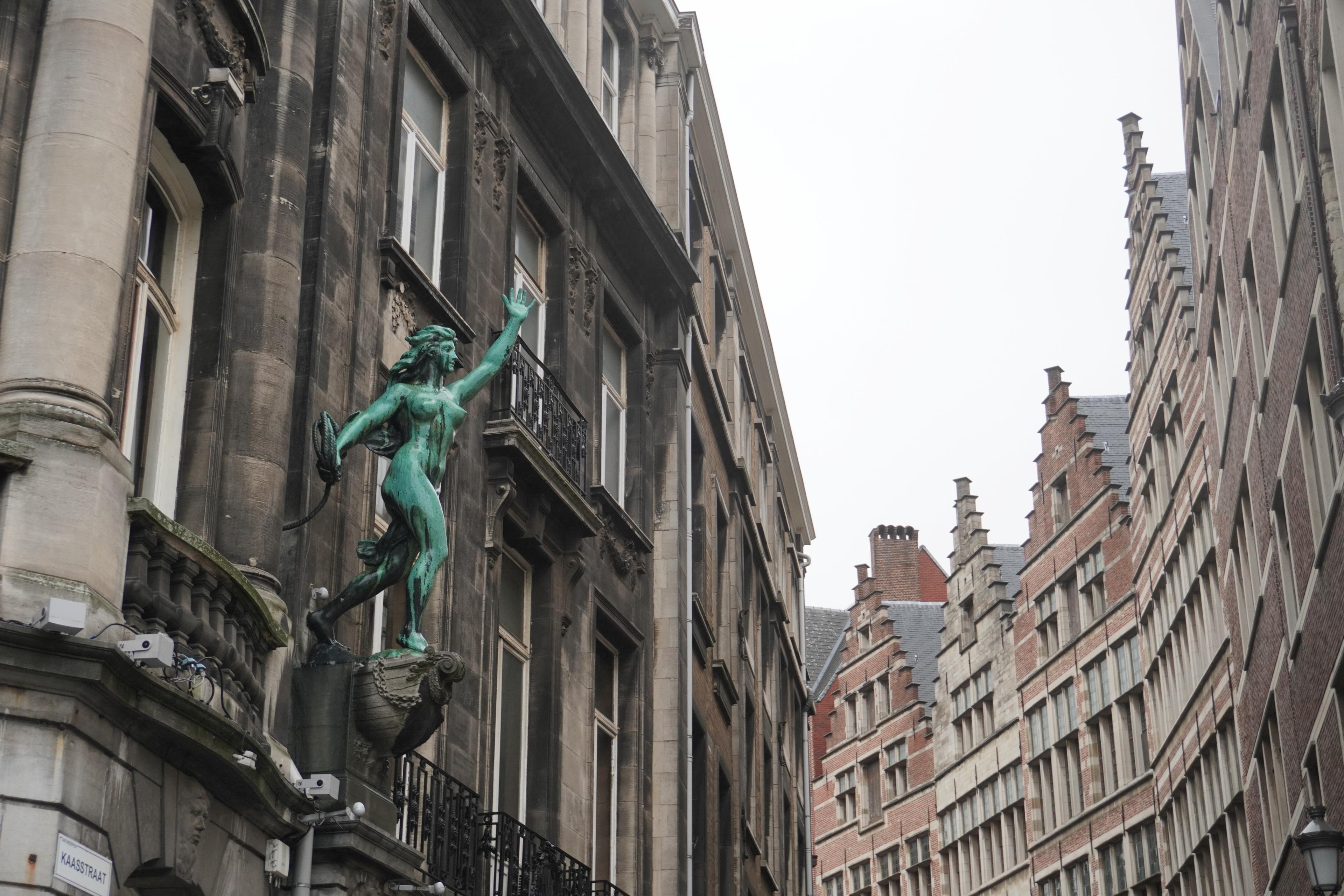 views of Antwerp historic center