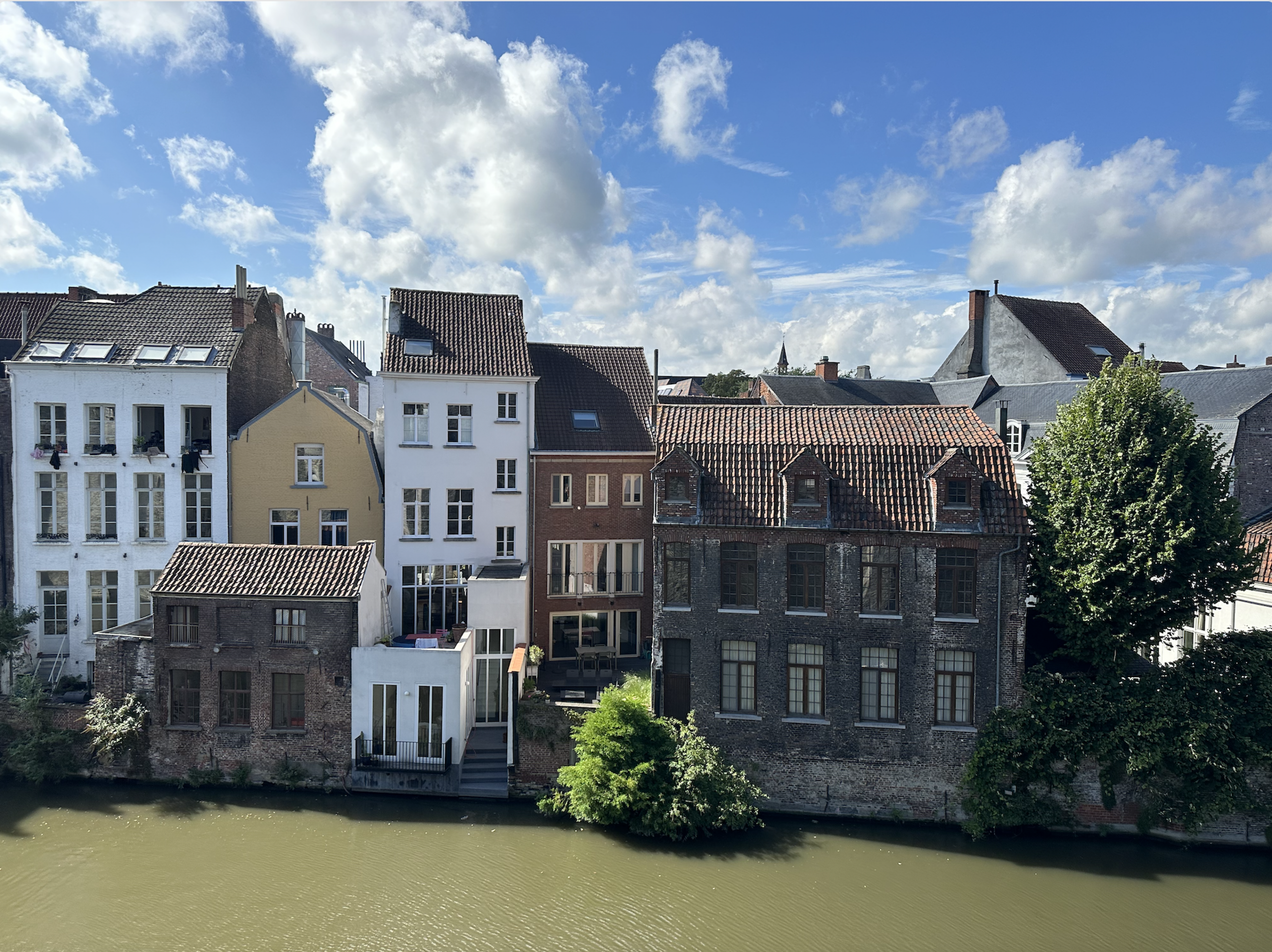 view of canal in Ghent, Belgium