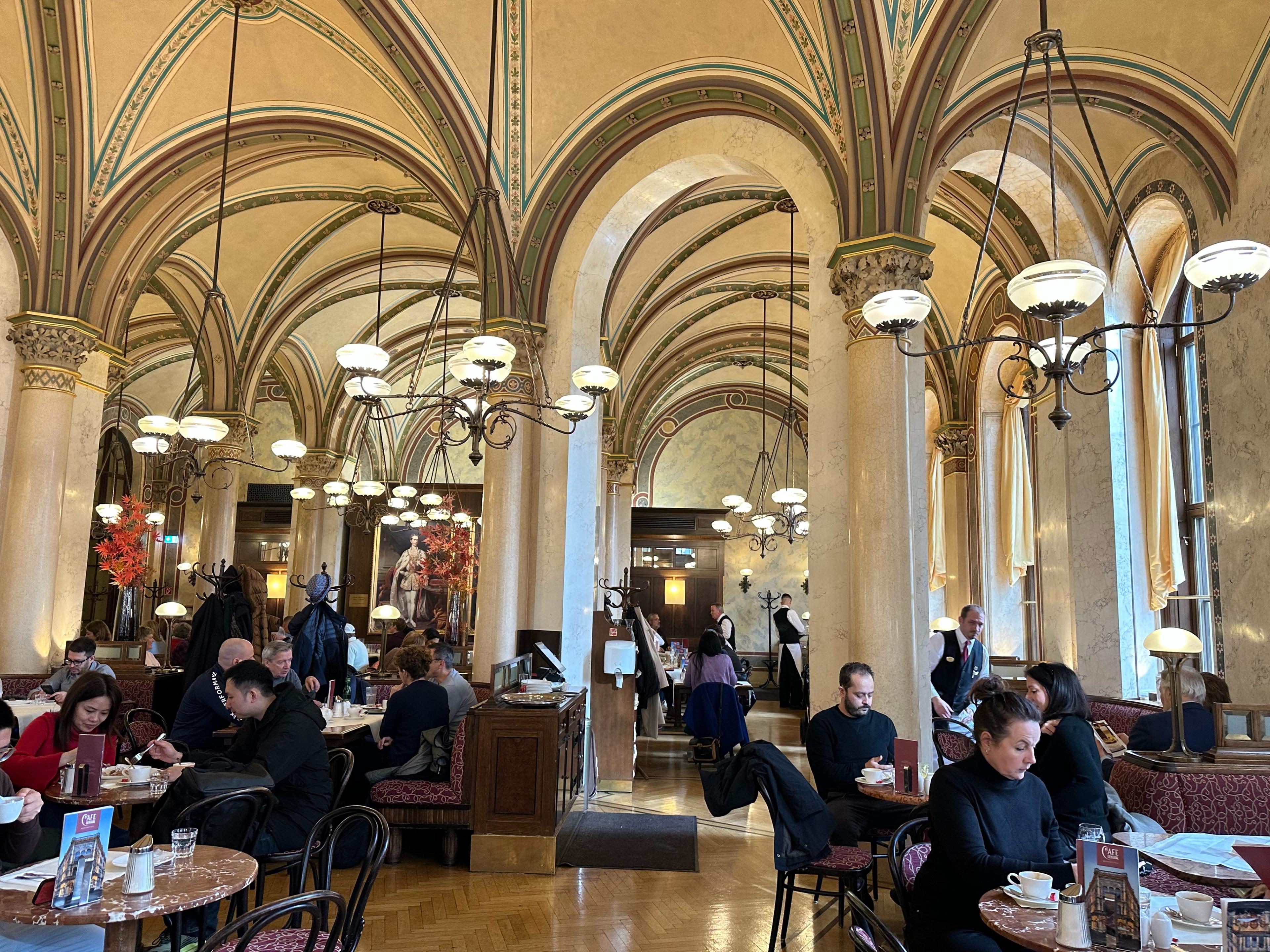 Interior of Cafe Central