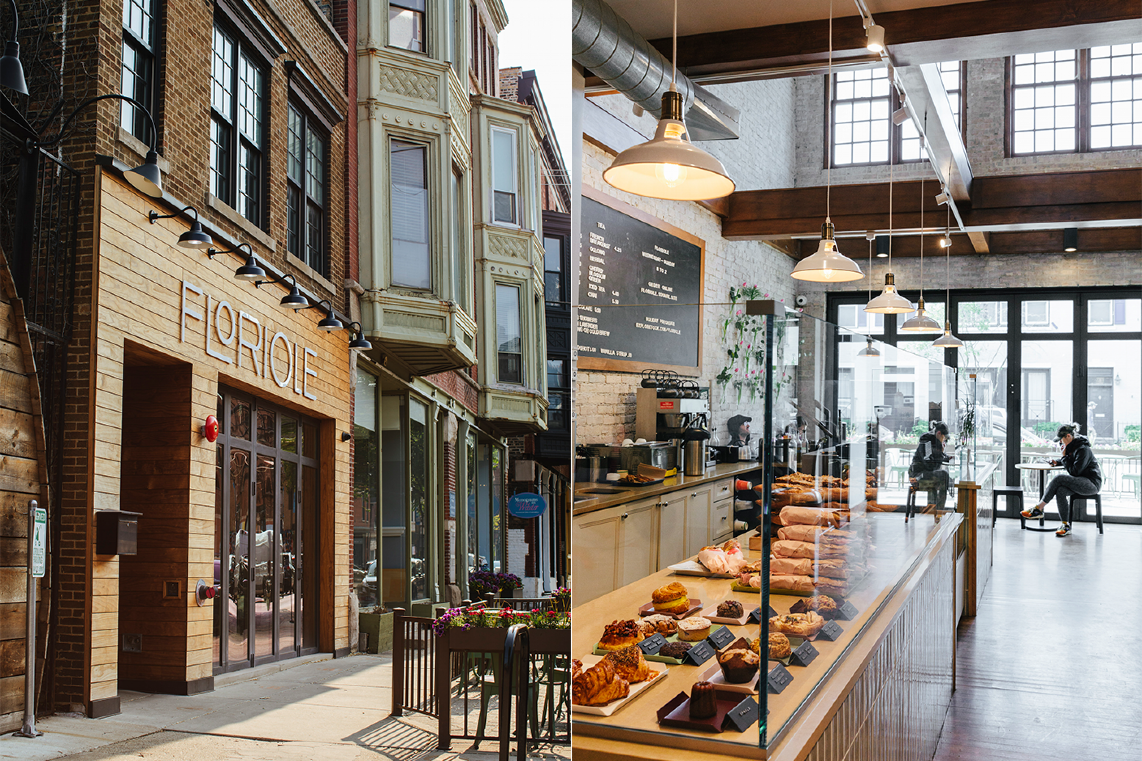 Exterior and Interior of bakery in Chicago