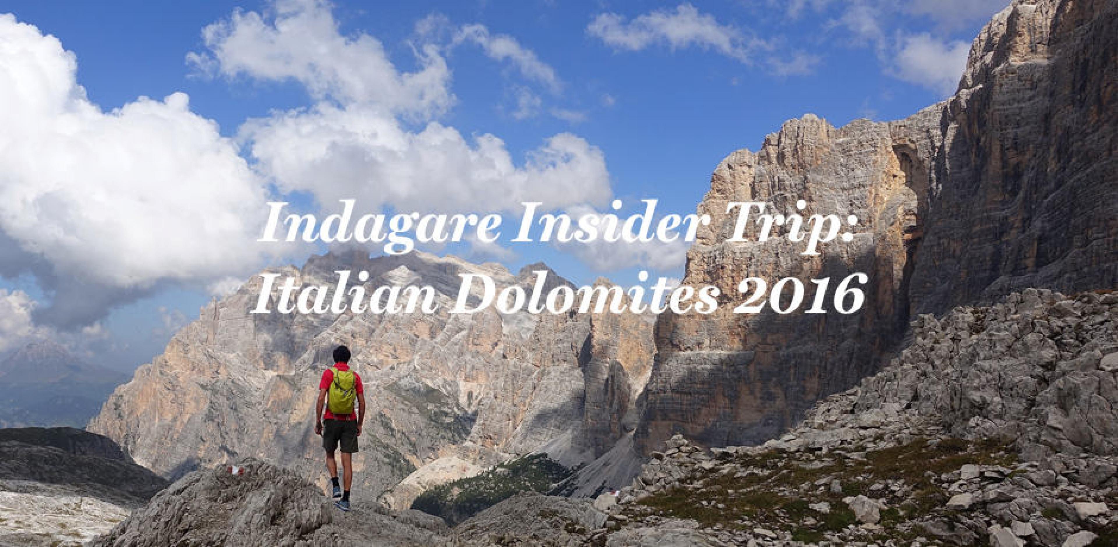 Dolomite Insider Trip graphic image