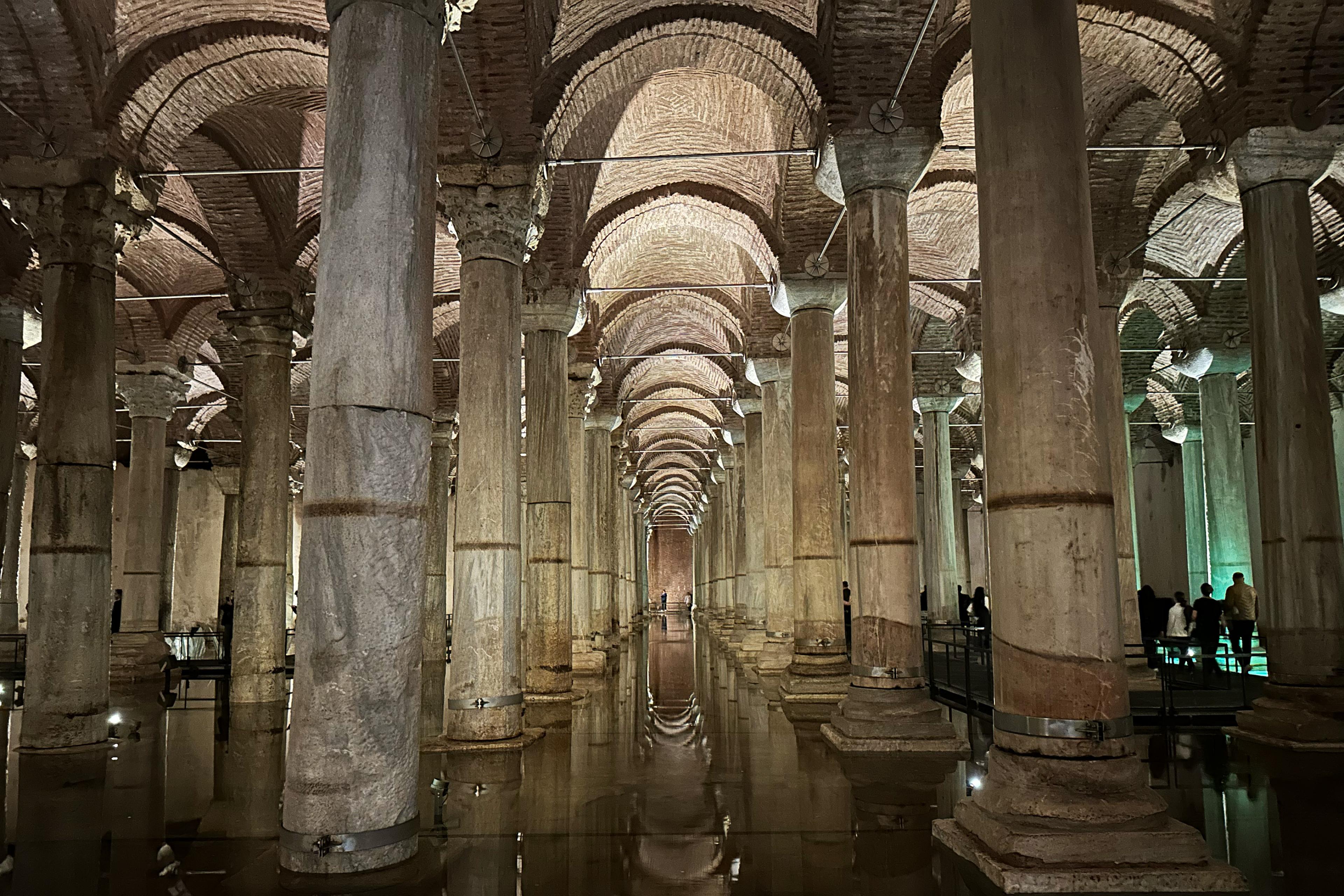 interior of a roman cistern