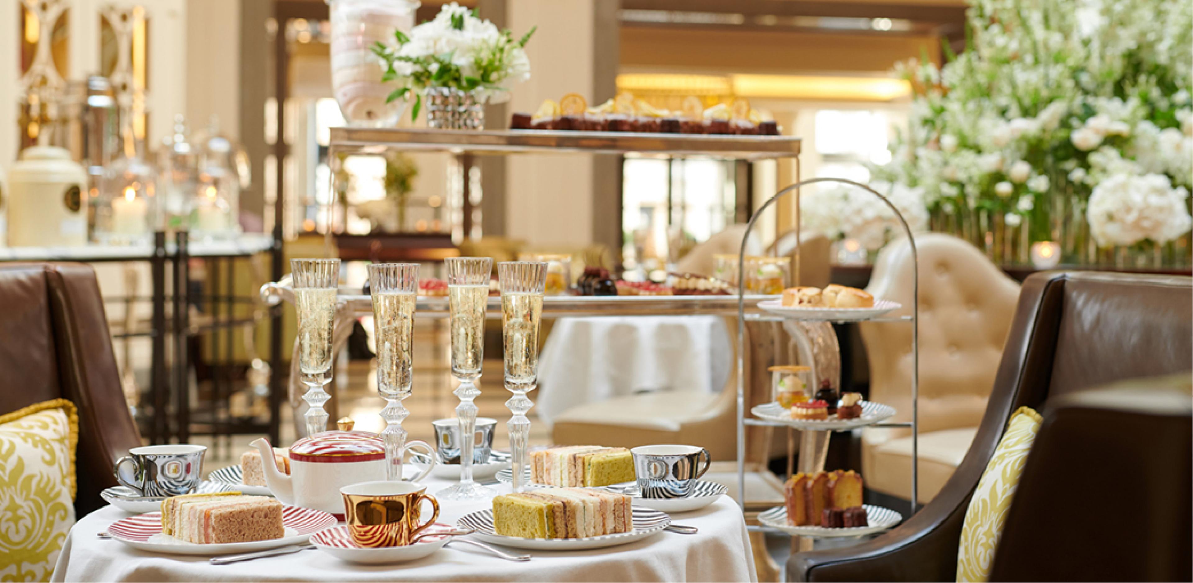 Afternoon tea at the Corinthia London's Crystal Moon Lounge