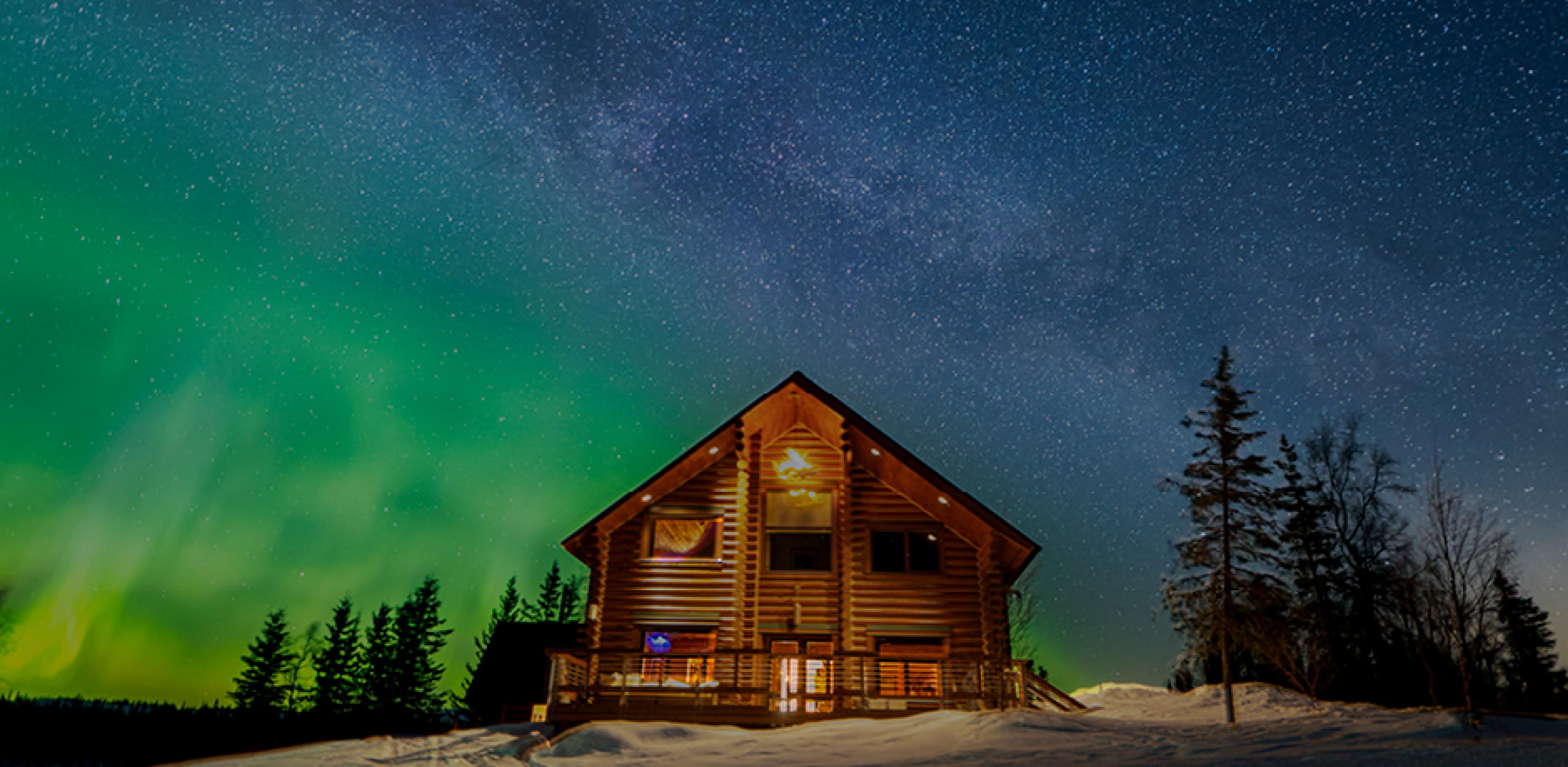 Witnessing the Northern Lights at Tordrillo Mountain Lodge in Alaska