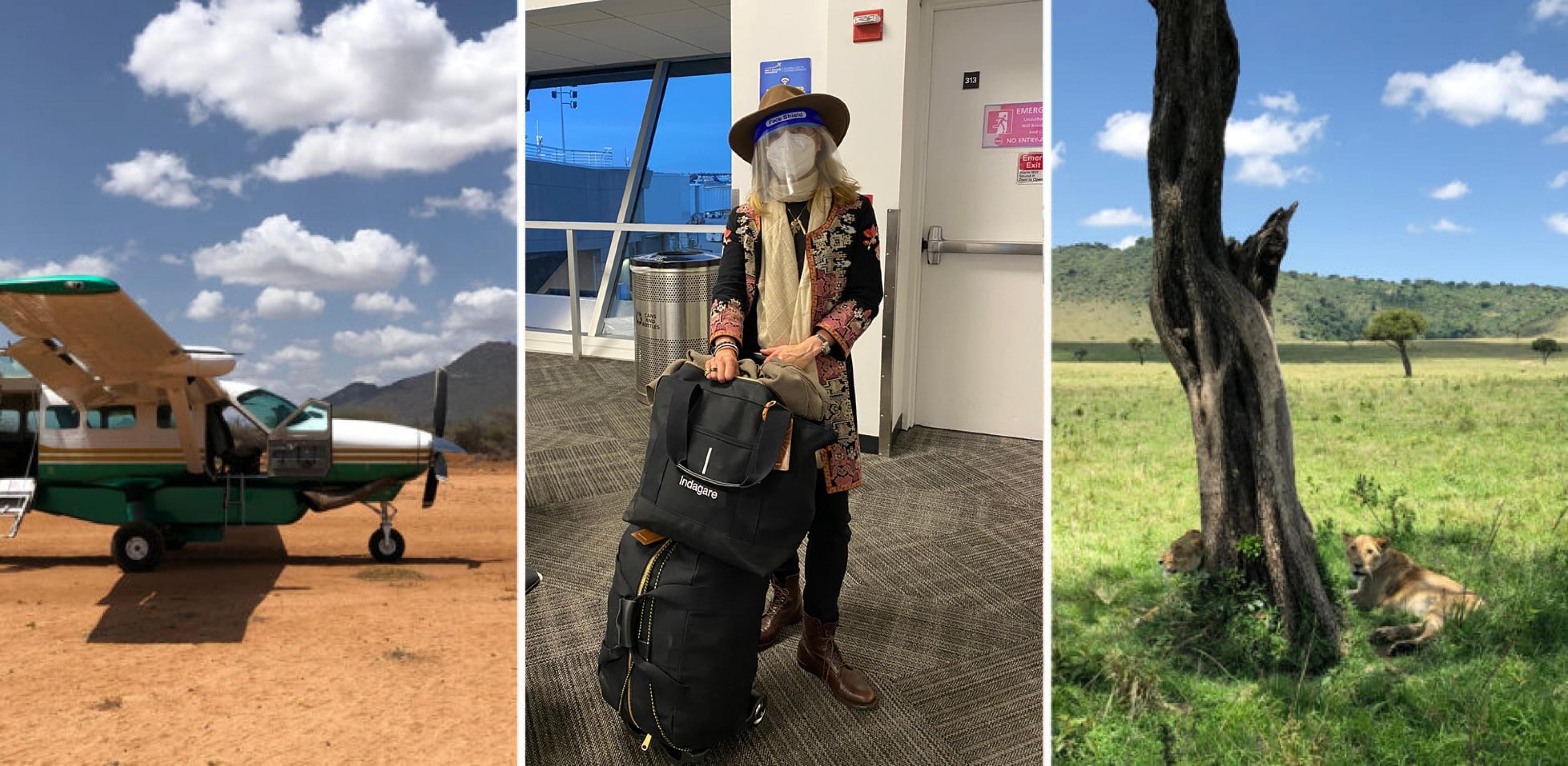 Melissa Biggs Bradley scouting in Kenya in October 2020.